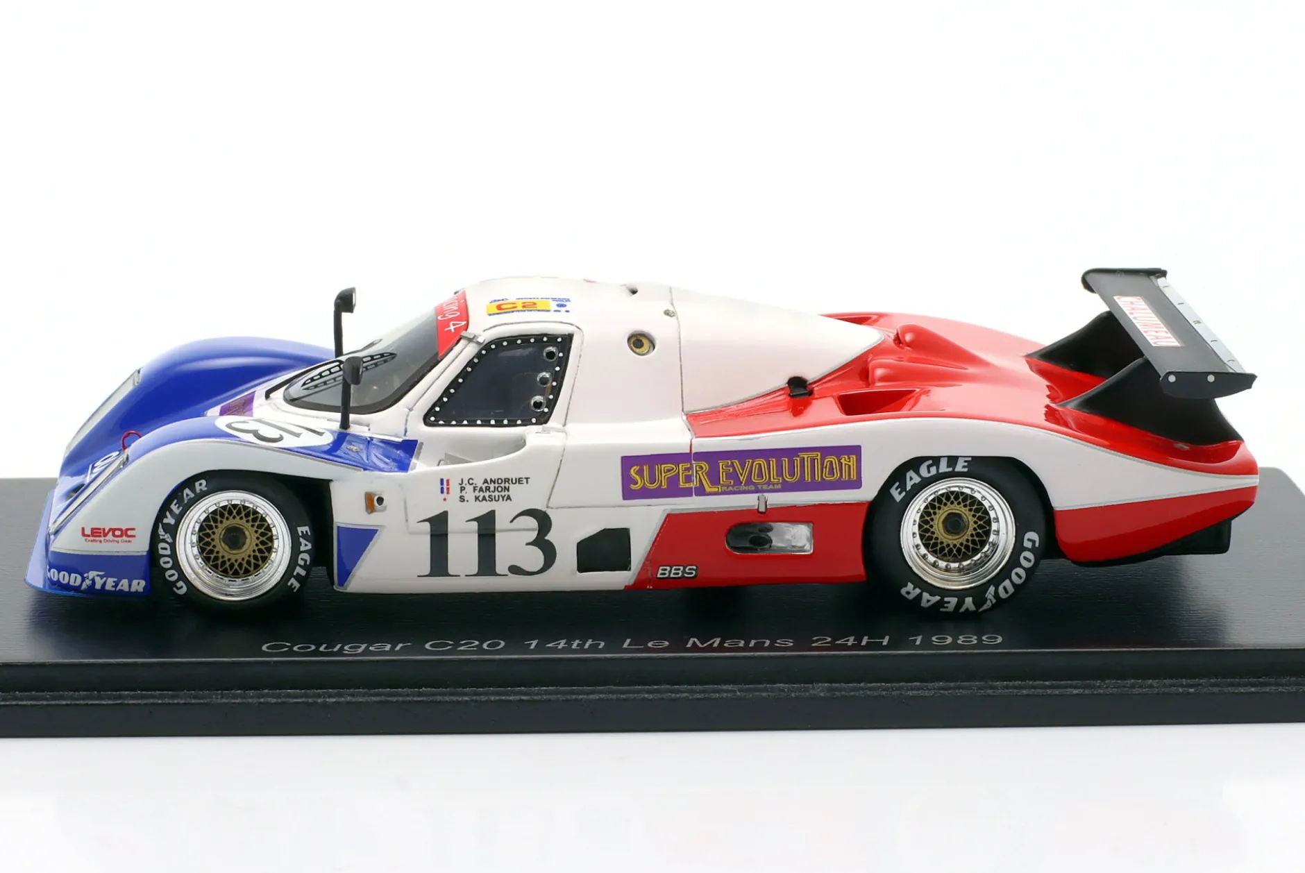 Cougar C20 #113 Sieger C2 24h Le Mans 1989 Courage Compétition 1:43 Spark