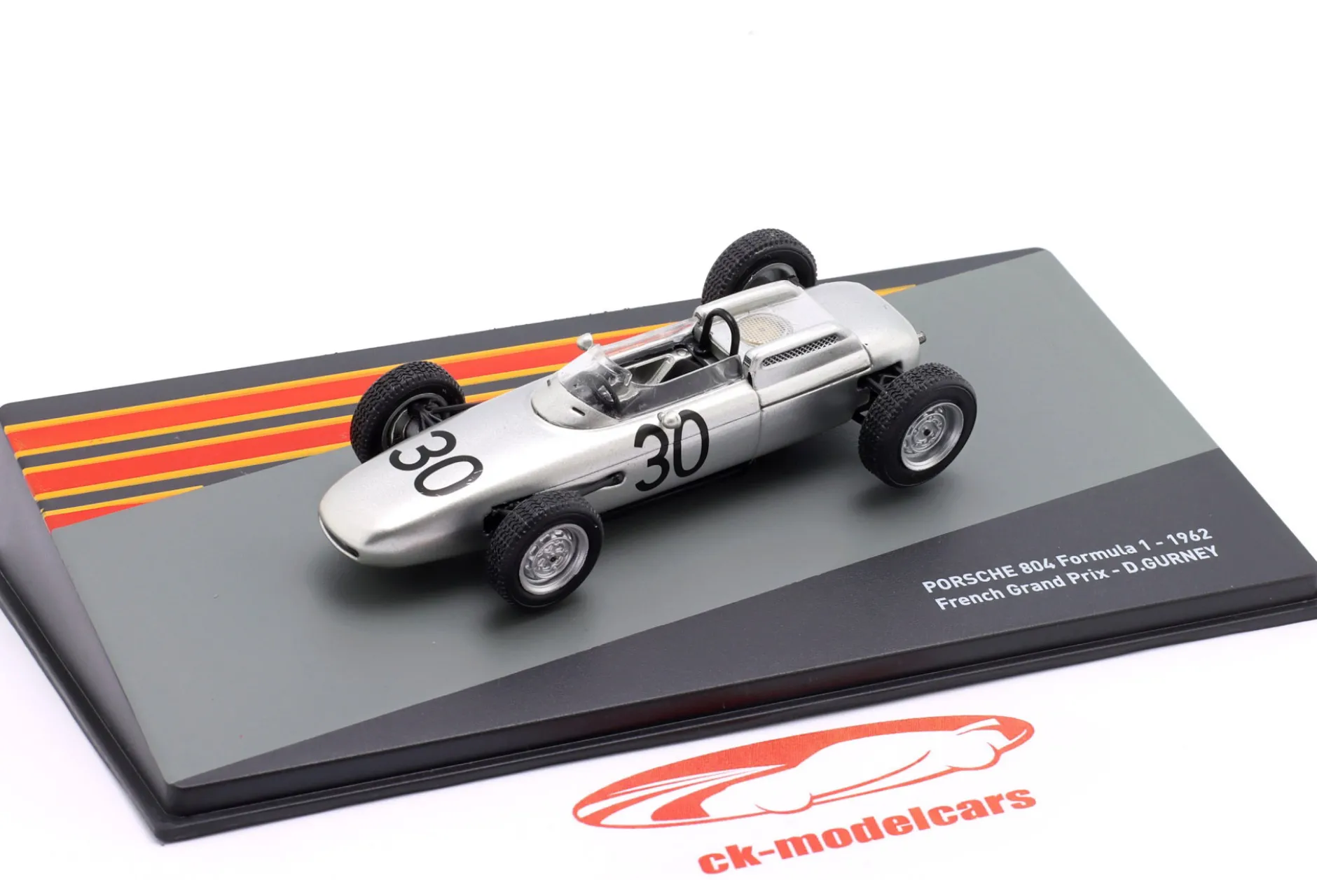 Dan Gurney Porsche 804 #30 Sieger Frankreich GP Formel 1 1962 1:43 Altaya