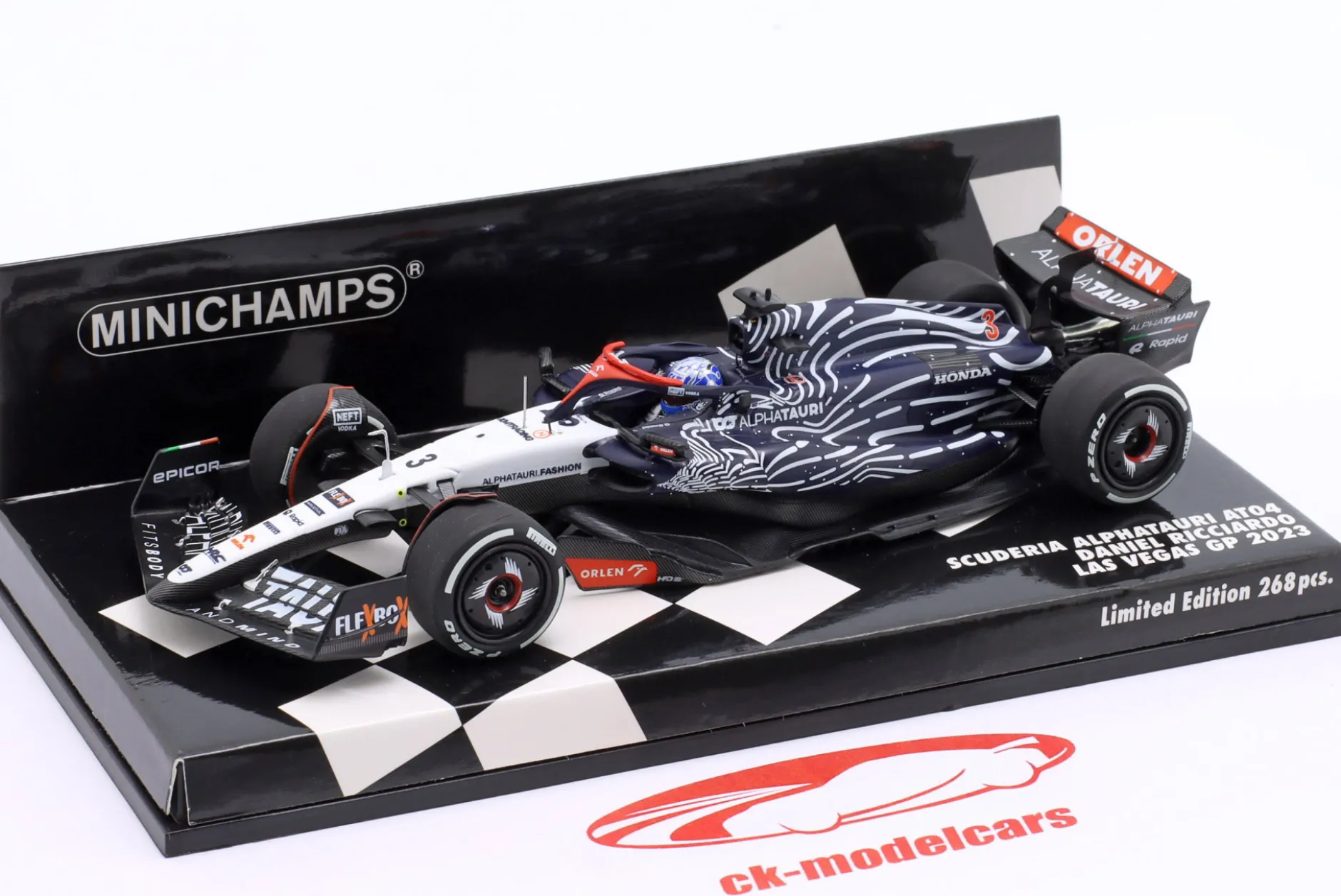 Daniel Ricciardo AlphaTauri AT04 #3 Las Vegas GP Formel 1 2023 1:43 Minichamps