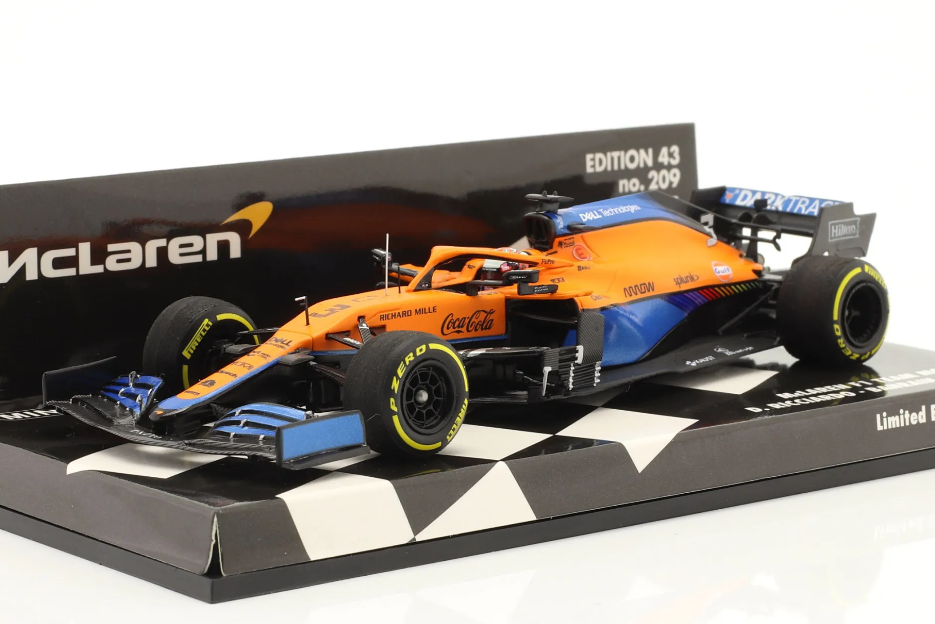 Daniel Ricciardo McLaren MCL35M #3 7th Bahrain GP Formel 1 2021 1:43 Minichamps