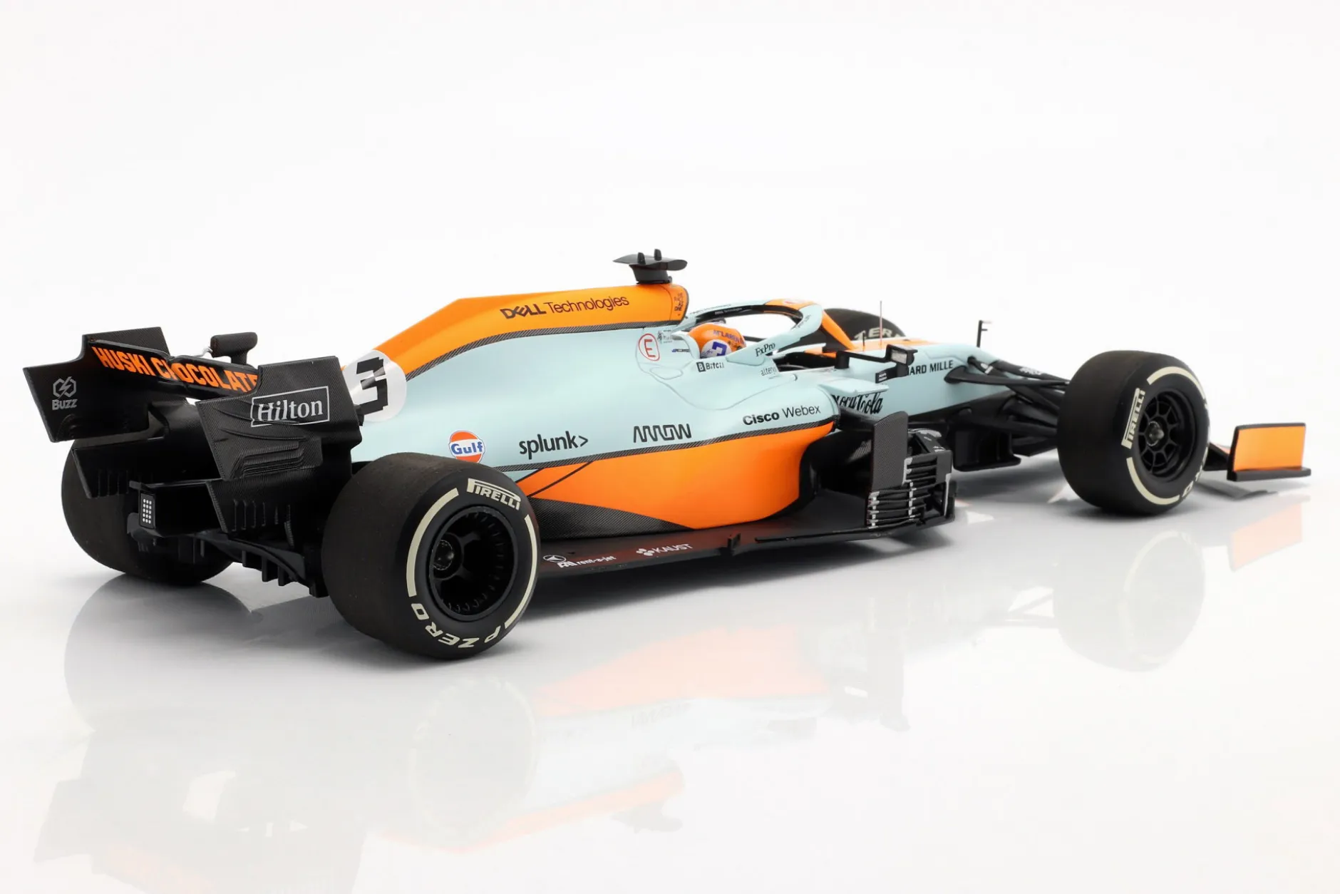 Daniel Ricciardo McLaren MCL35M #3 Monaco GP Formel 1 2021 1:18 Minichamps