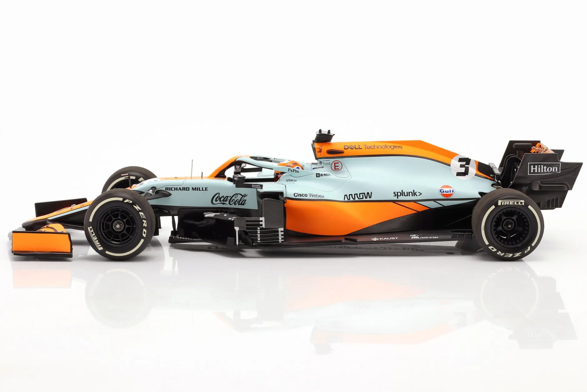 Daniel Ricciardo McLaren MCL35M #3 Monaco GP Formel 1 2021 1:18 Minichamps