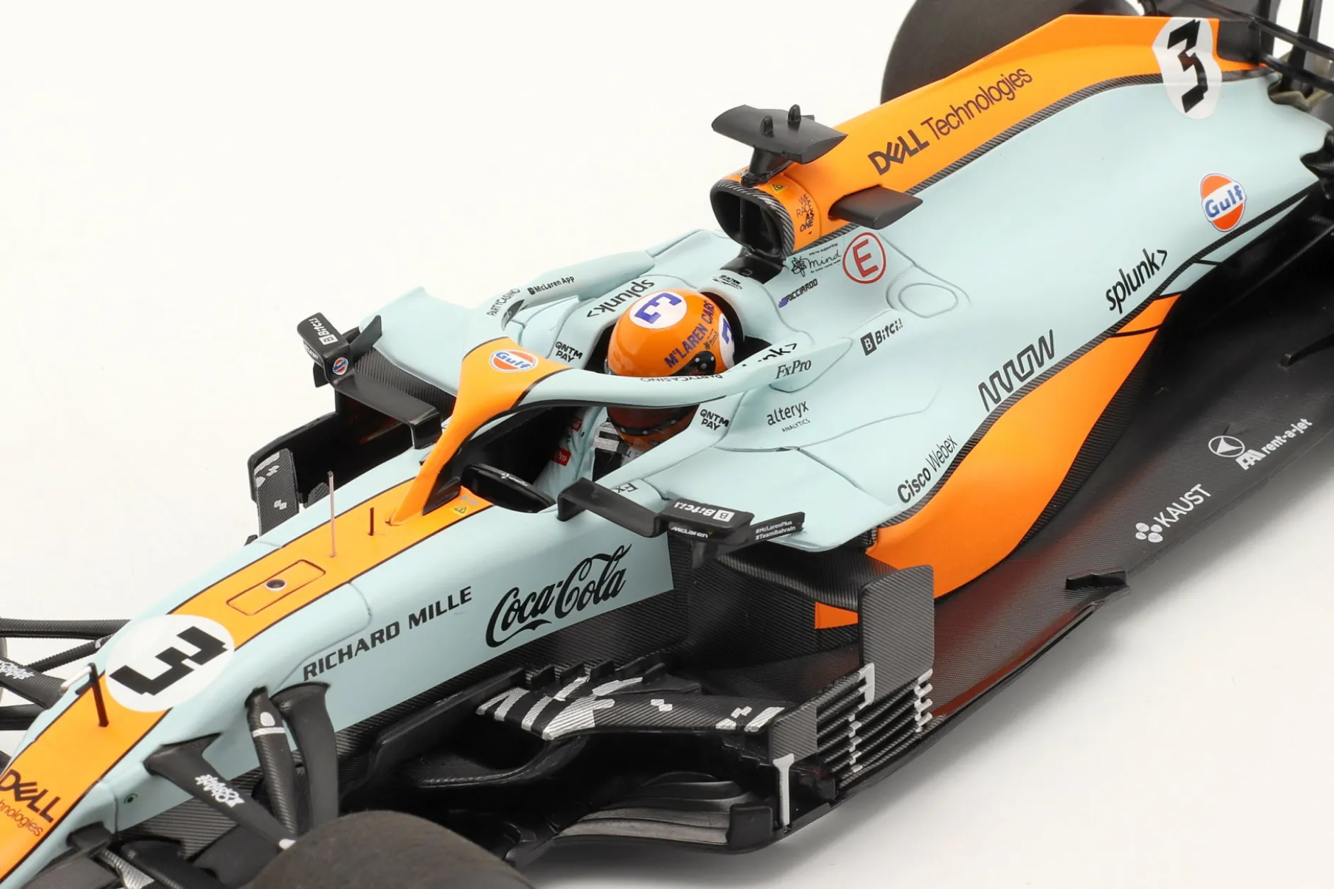 Daniel Ricciardo McLaren MCL35M #3 Monaco GP Formel 1 2021 1:18 Minichamps