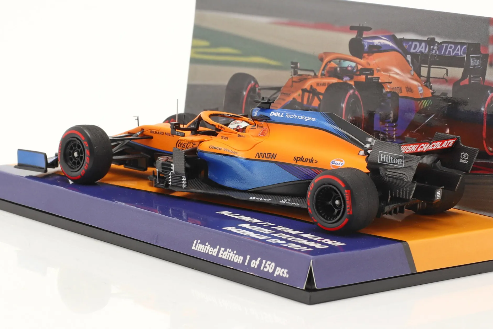 Daniel Ricciardo McLaren MCL35M #3 7th Bahrain GP Formel 1 2021 1:43 Minichamps