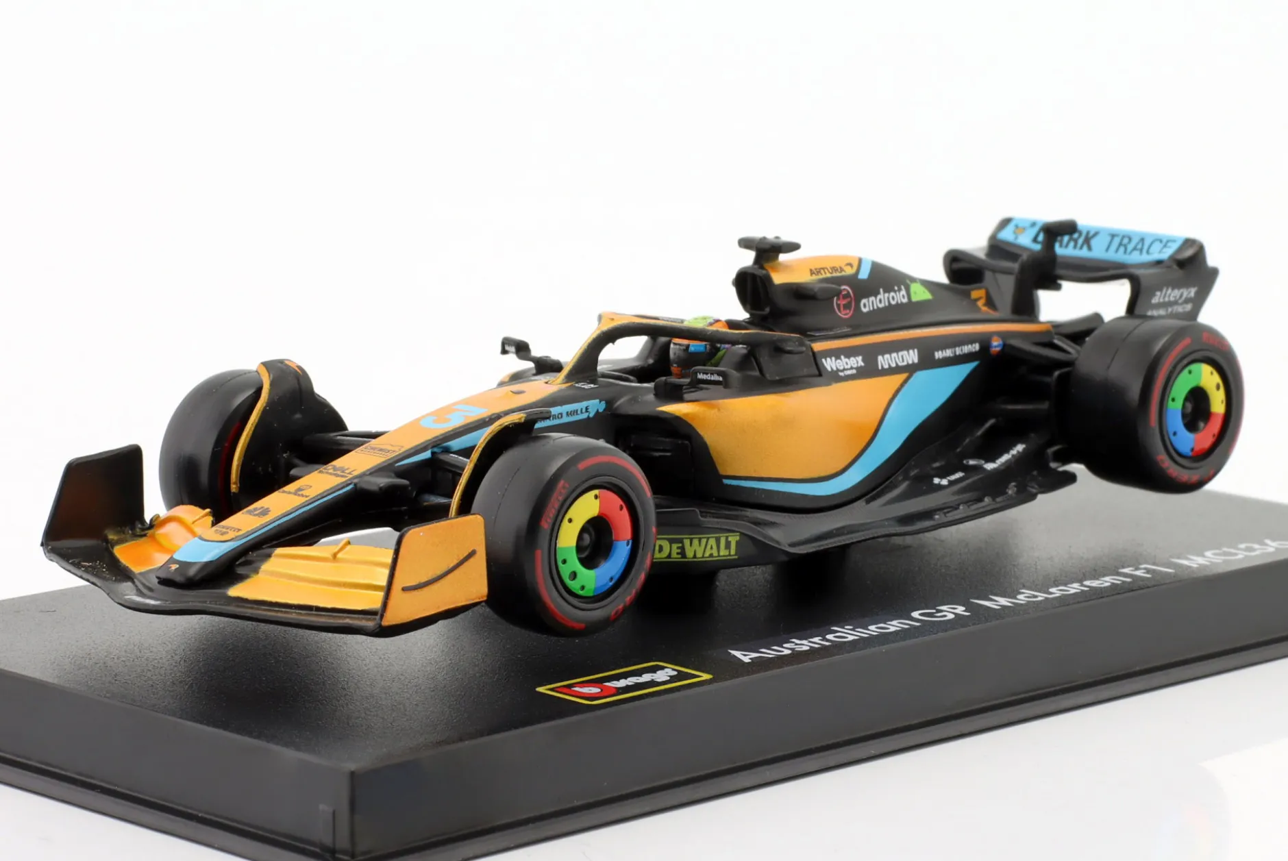 Daniel Ricciardo McLaren MCL36 #3 Australien GP Formel 1 2022 1:43 Bburago
