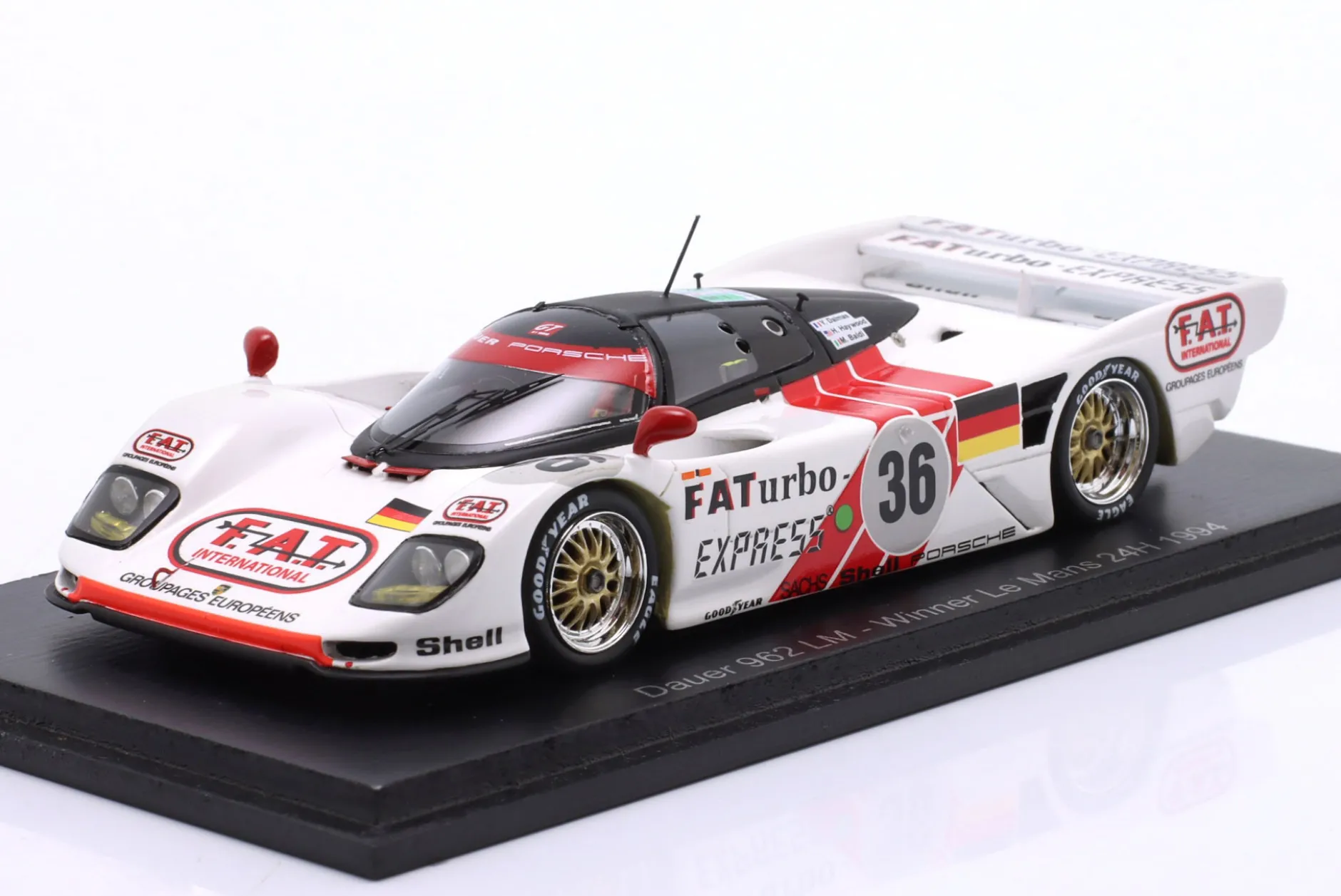 Dauer Porsche 962 #36 Sieger 24h LeMans 1994 Baldi, Dalmas Haywood 1:43 Spark
