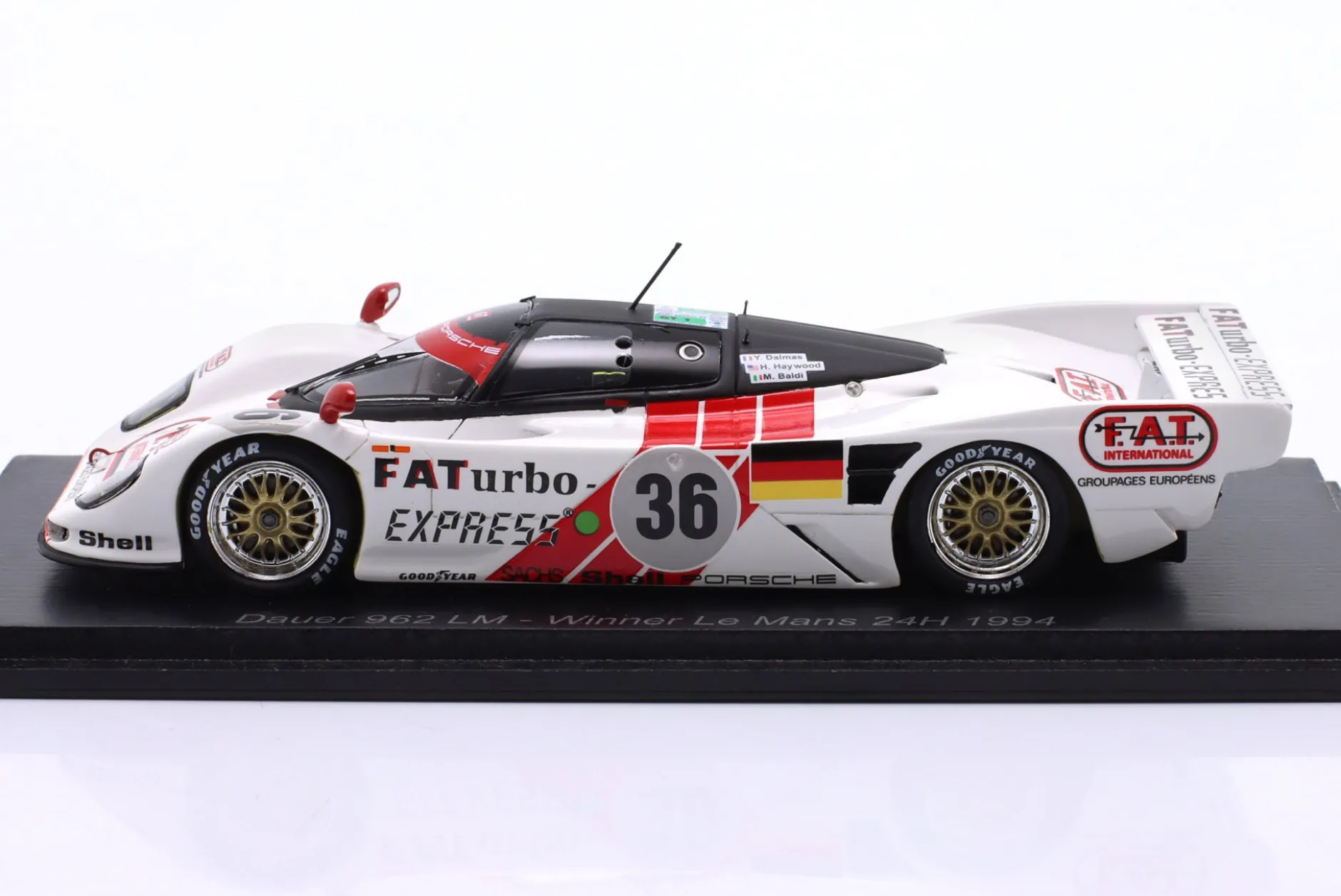 Dauer Porsche 962 #36 Sieger 24h LeMans 1994 Baldi, Dalmas Haywood 1:43 Spark