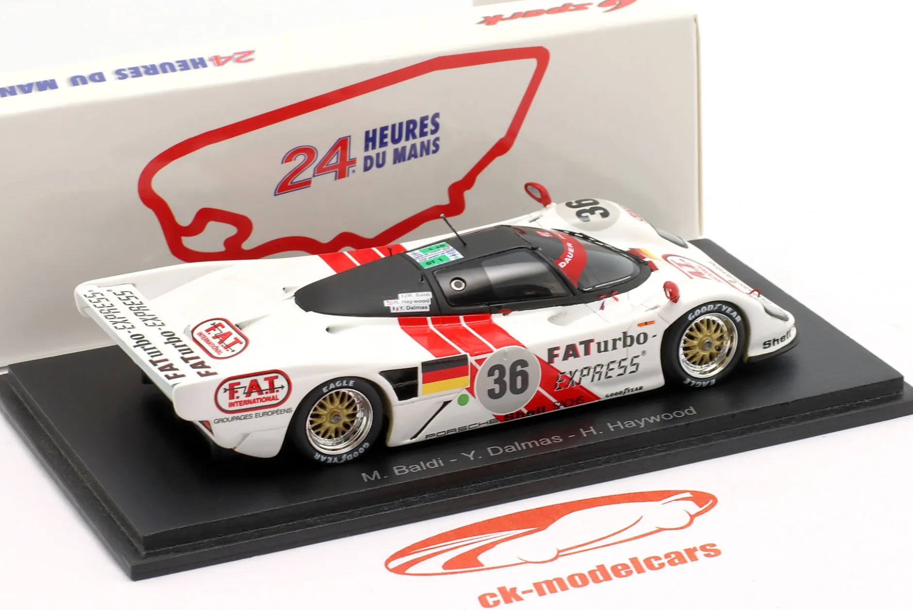 Dauer Porsche 962 #36 Sieger 24h LeMans 1994 Baldi, Dalmas Haywood 1:43 Spark