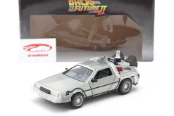 DeLorean Time Machine Flying Wheel Version Back to the Future II (1989) silber 1:24 Jada Toys