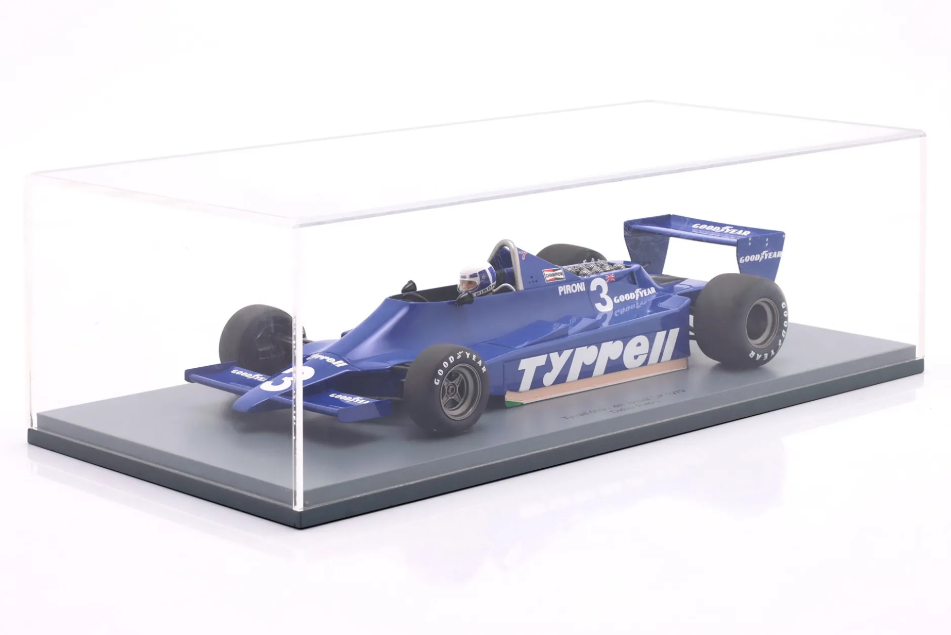Didier Pironi Tyrrell 009 #3 4th Brasilien GP Formel 1 1979 1:18 Spark