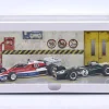 Diorama Einzelvitrine weiß mit LED-Beleuchtung f. Maßstab 1:18 / 1:24 Triple9