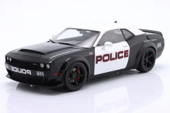 Dodge Challenger Demon Highway Police Baujahr 2023 schwarz / weiß 1:18 Solido