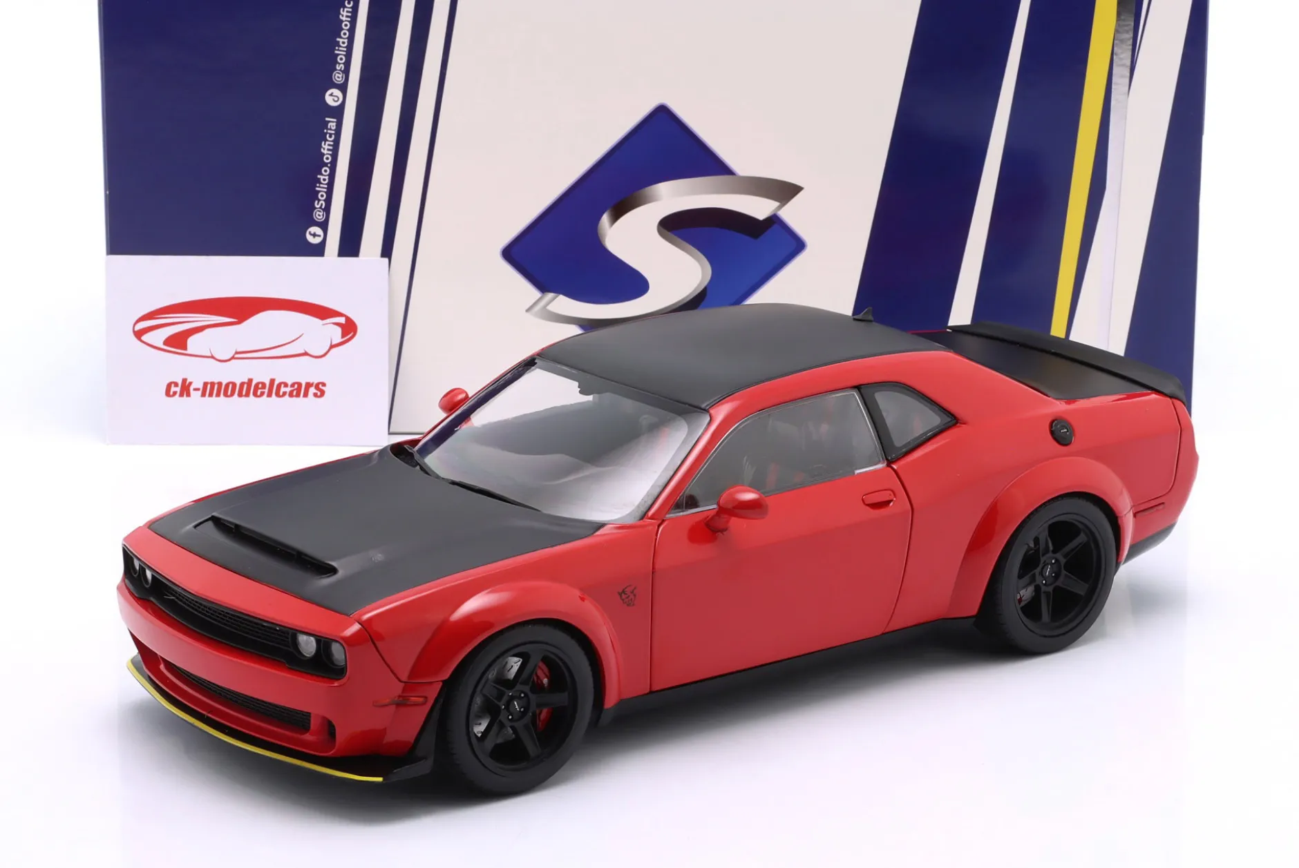 Dodge Challenger SRT Demon Baujahr 2023 rot 1:18 Solido