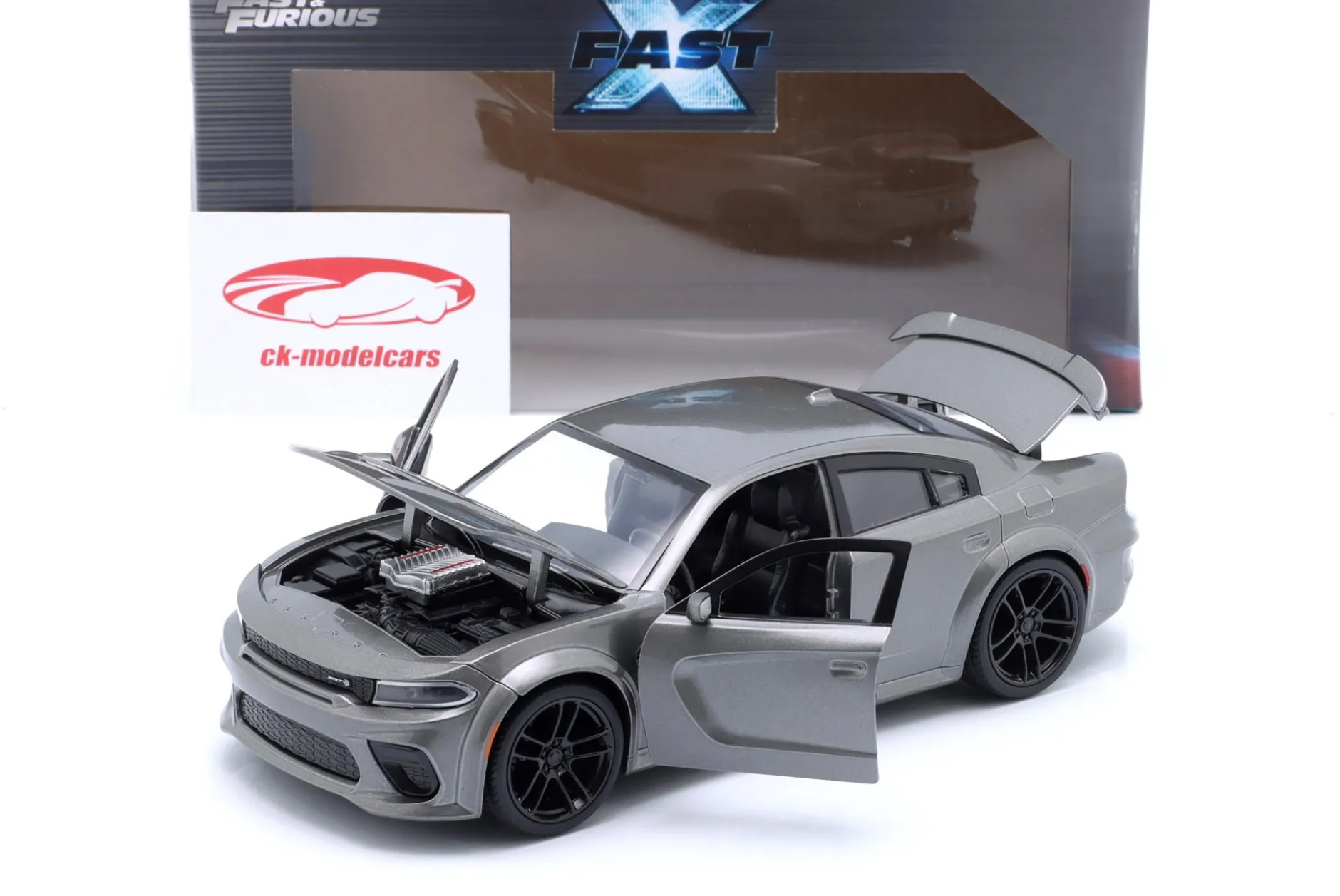 Dodge Charger SRT Hellcat 2021 Fast X (Fast & Furious 10) grau 1:24 Jada Toys