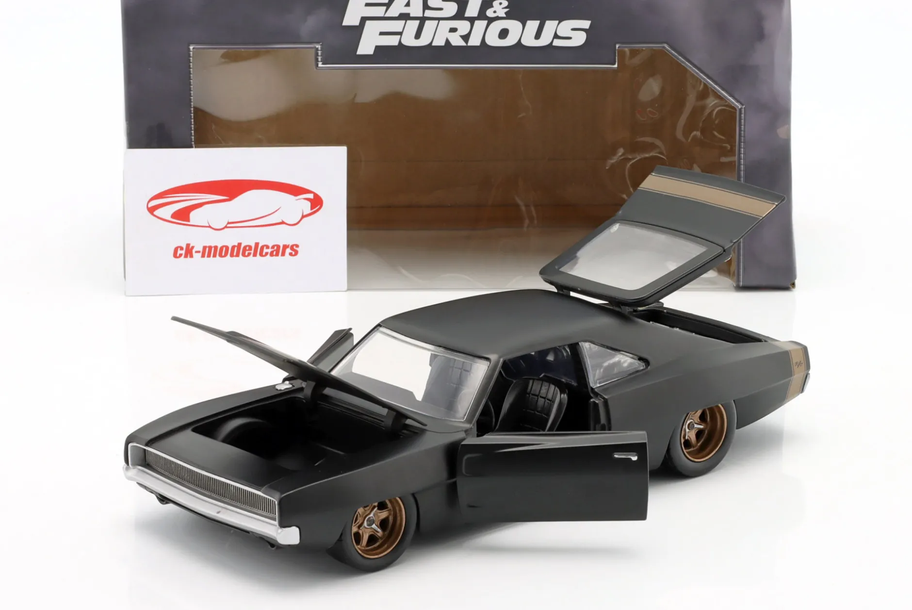 Dodge Charger Widebody 1968 Fast & Furious 9 (2021) mattschwarz 1:24 Jada Toys