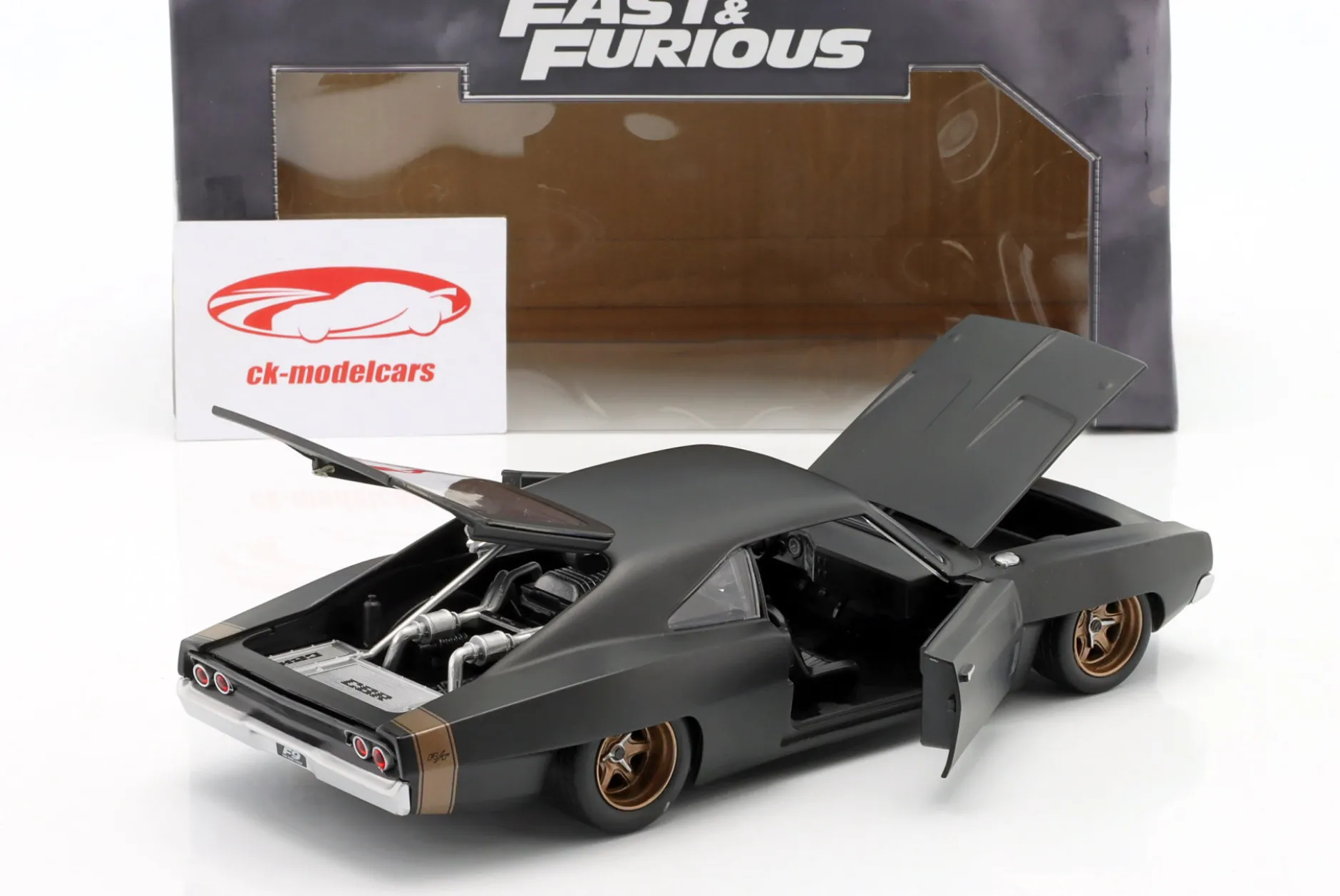 Dodge Charger Widebody 1968 Fast & Furious 9 (2021) mattschwarz 1:24 Jada Toys