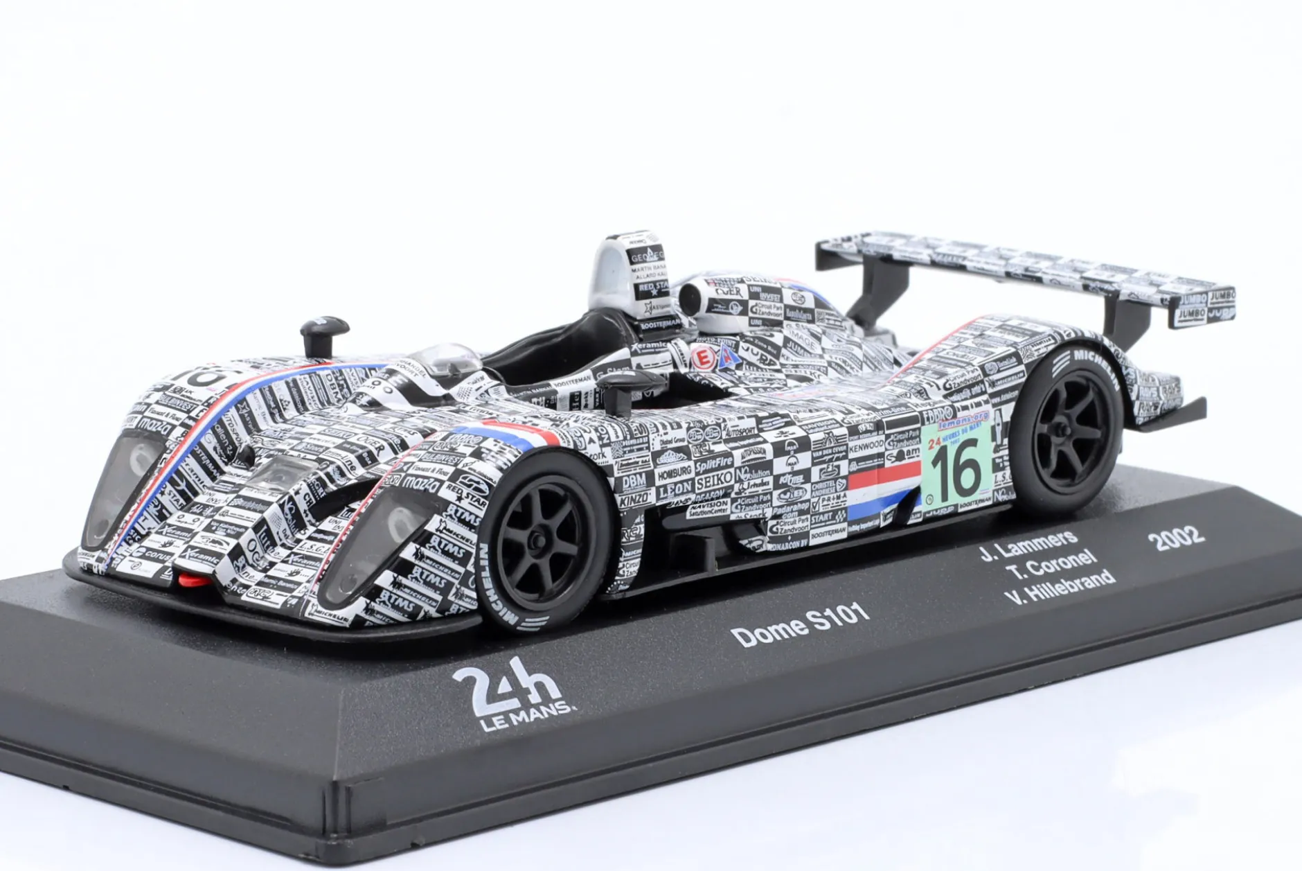 Dome S101 #16 8th 24h LeMans 2002 Lammers, Coronel, Hillebrand 1:43 Altaya