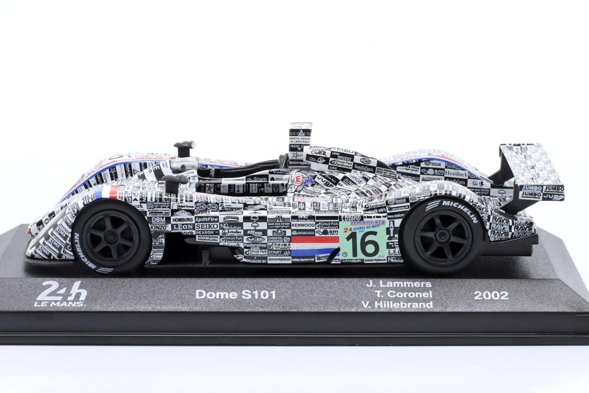 Dome S101 #16 8th 24h LeMans 2002 Lammers, Coronel, Hillebrand 1:43 Altaya