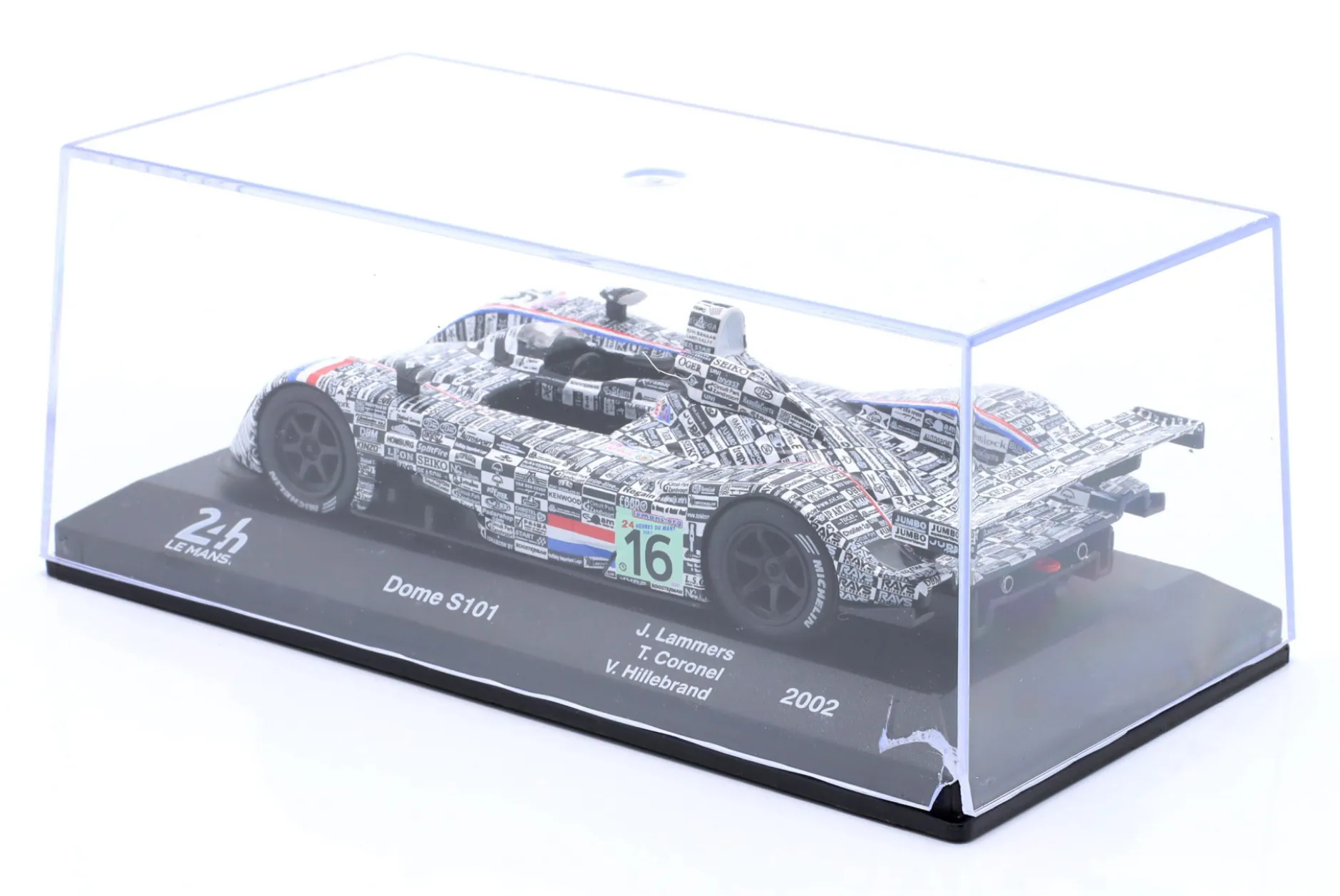 Dome S101 #16 8th 24h LeMans 2002 Lammers, Coronel, Hillebrand 1:43 Altaya