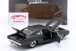 Dom's Dodge Charger 1970 Fast & Furious (2009) mattschwarz 1:24 Jada Toys