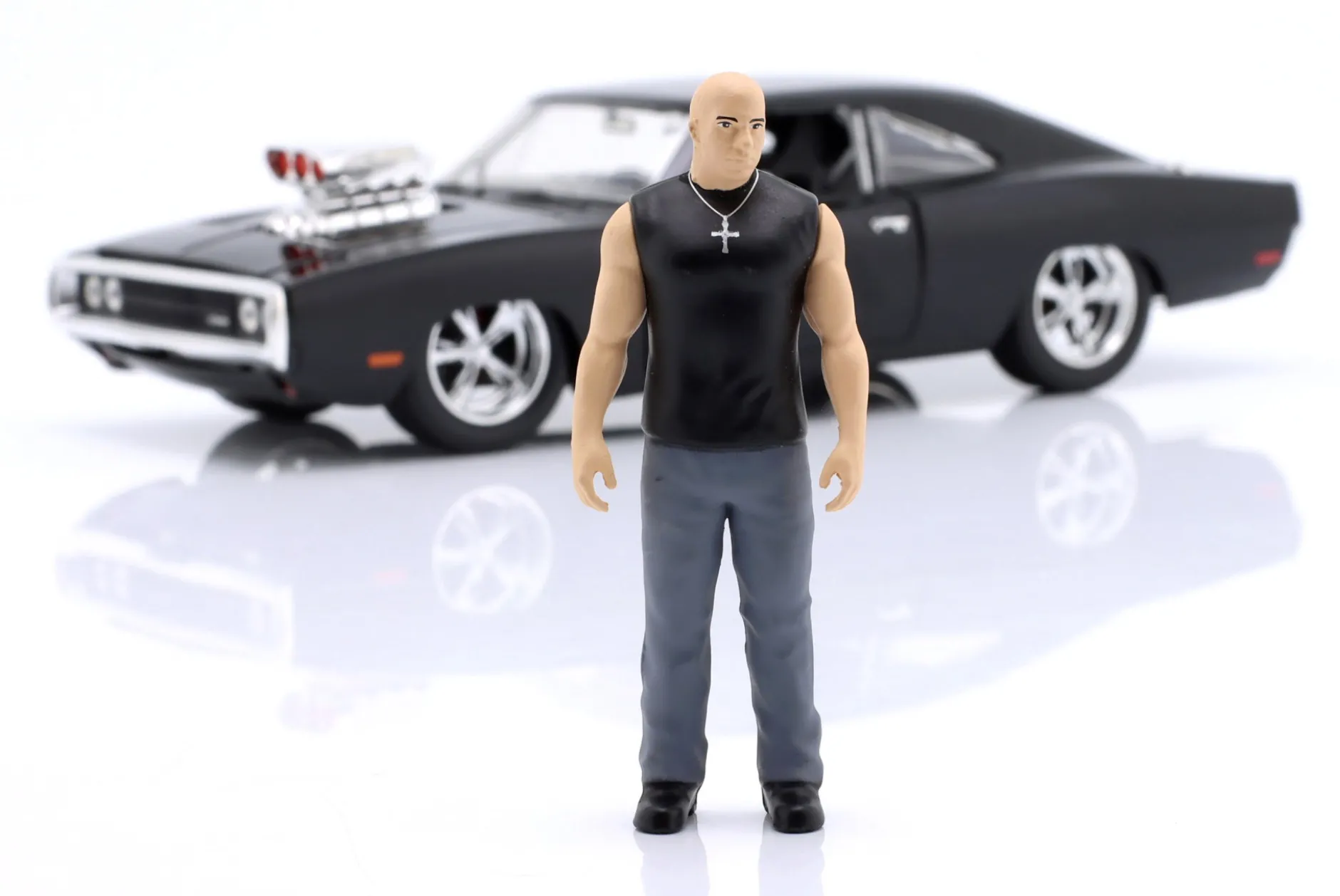 Dom's Dodge Charger R/T 1970 Film Fast & Furious (2001) mit Figur 1:24 Jada Toys