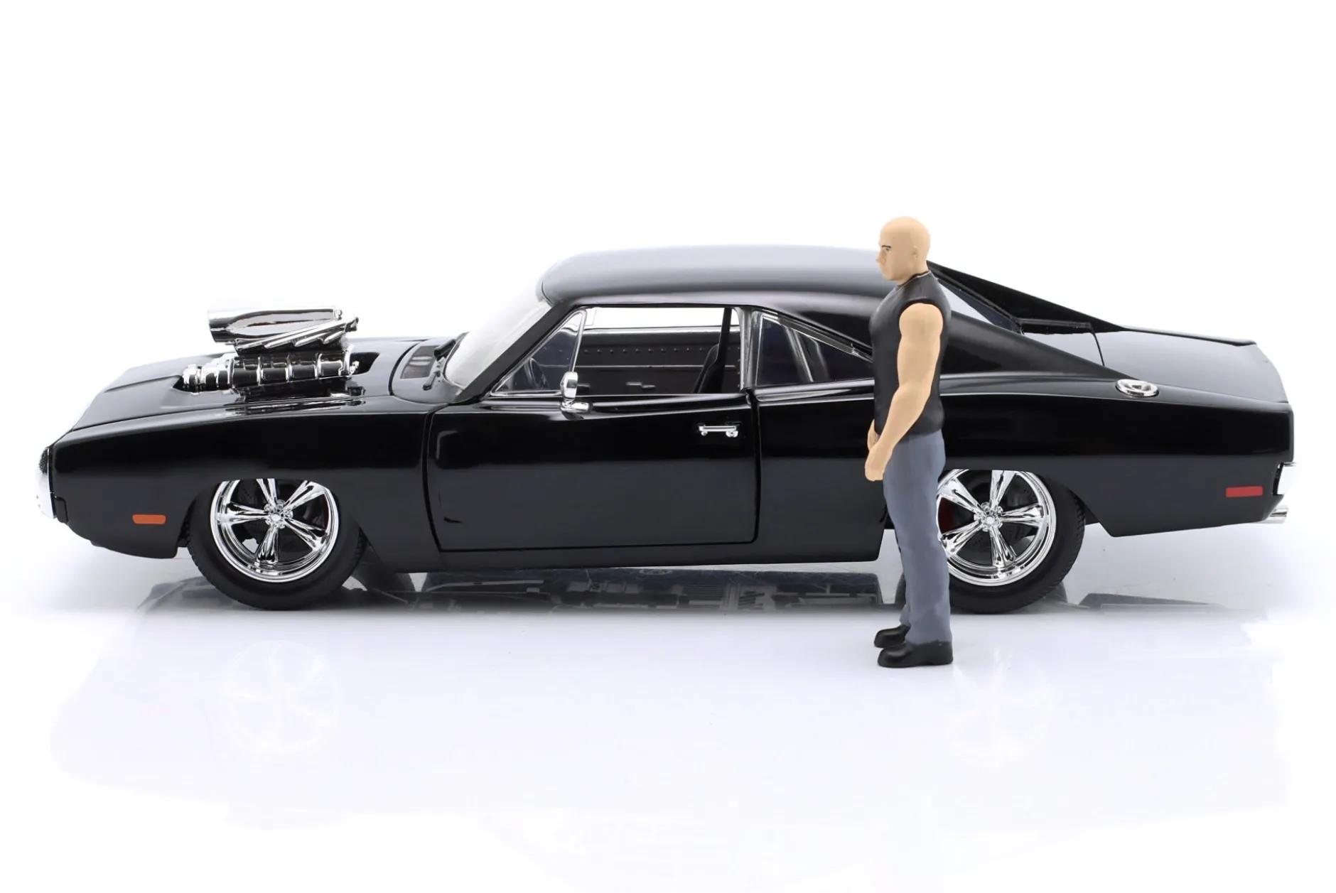 Dom's Dodge Charger R/T 1970 Film Fast & Furious (2001) mit Figur 1:24 Jada Toys