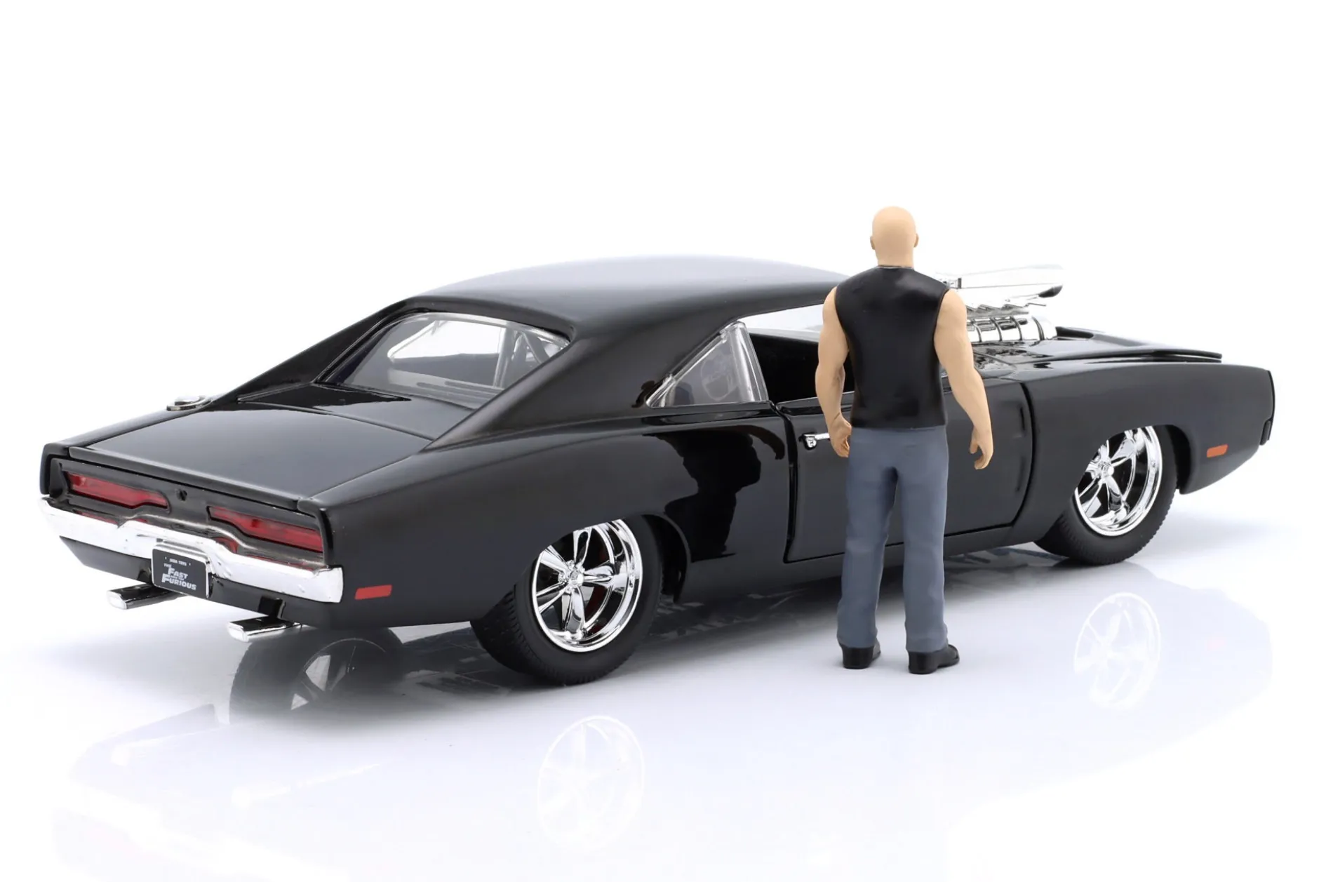 Dom's Dodge Charger R/T 1970 Film Fast & Furious (2001) mit Figur 1:24 Jada Toys