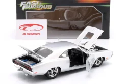 Dom's Dodge Charger R/T 1970 Film Fast & Furious (2001) silber 1:24 Jada Toys