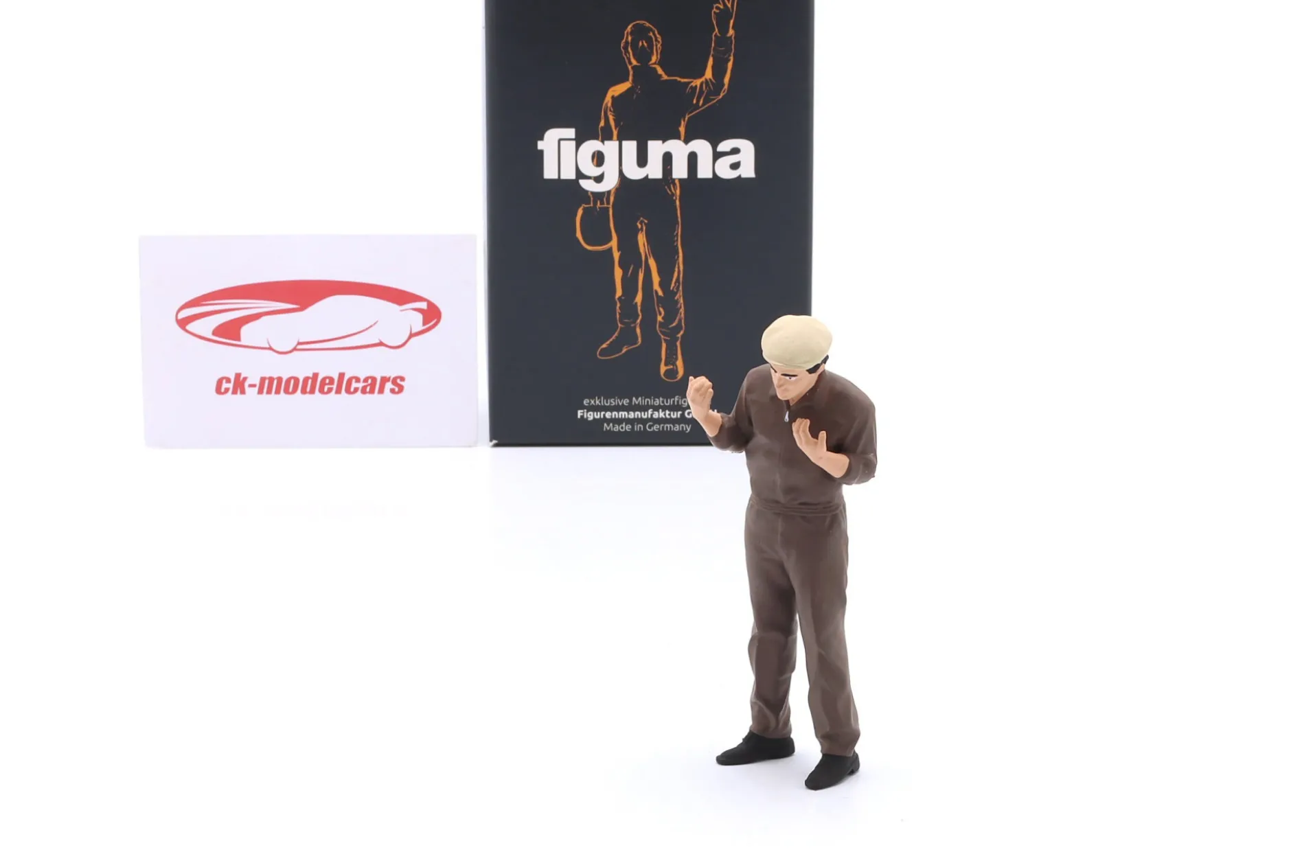 Einweiser mit braunem Overall - Figur 1:18 Figurenmanufaktur
