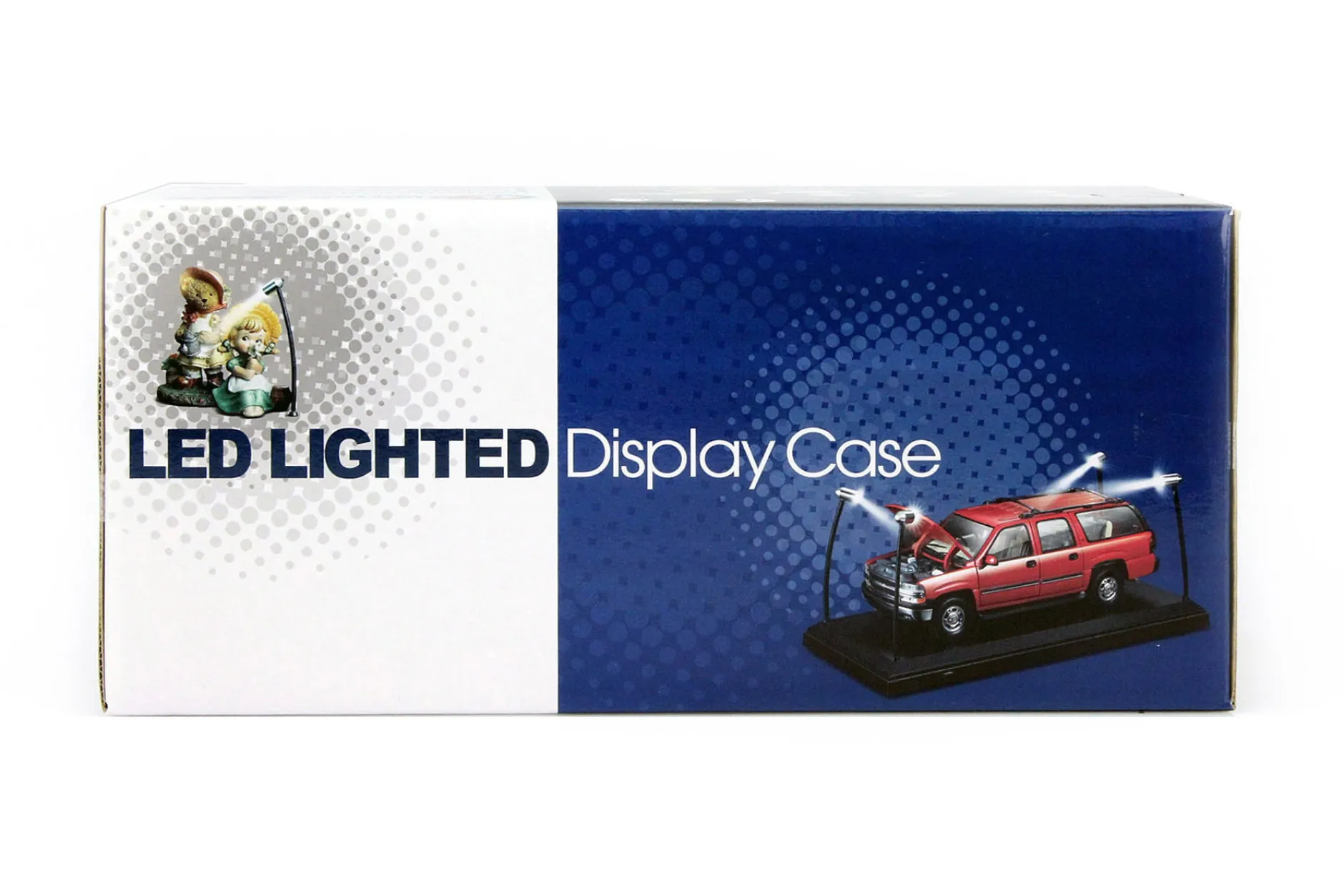 Einzelvitrine mit 4 beweglichen LED-Lampen für Modellautos im Maßstab 1:18 Triple9