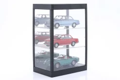 Einzelvitrine mit LED-Beleuchtung und Spiegel für Maßstab 1:18, 1:24, 1:43 schwarz Triple9