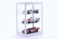 Einzelvitrine mit LED-Beleuchtung für Maßstab 1:18, 1:24, 1:43 weiß Triple9