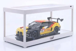 Einzelvitrine weiß mit LED-Beleuchtung für Maßstab 1:18 Triple9