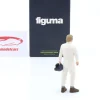 70er Jahre Rennfahrerfigur mit Helm in der Hand 1:18 FigurenManufaktur