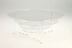 4er-Set Präsentations-Teller aus Acryl-Glas SAFE