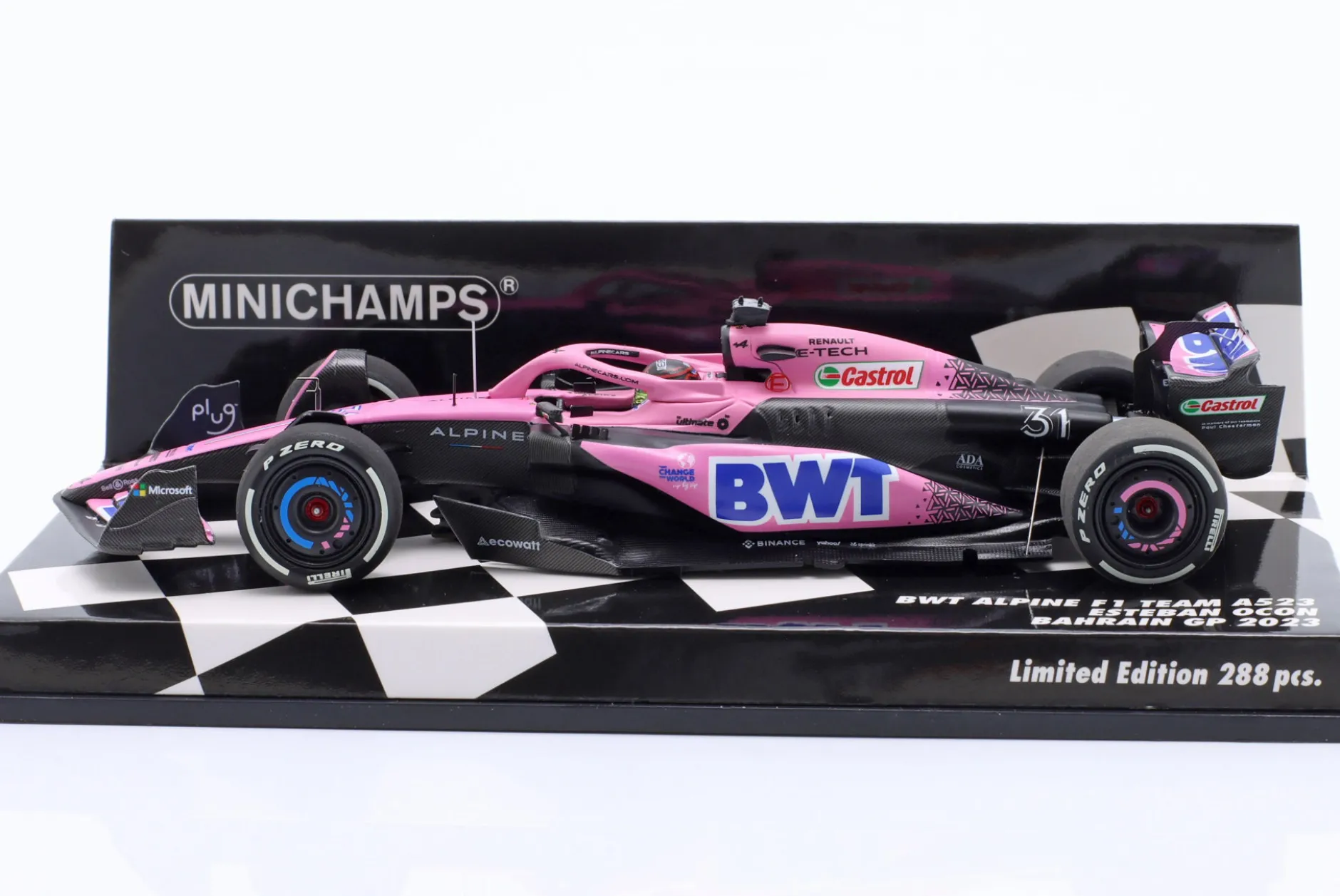Esteban Ocon Alpine A523 #31 Bahrain GP Formel 1 2023 1:43 Minichamps