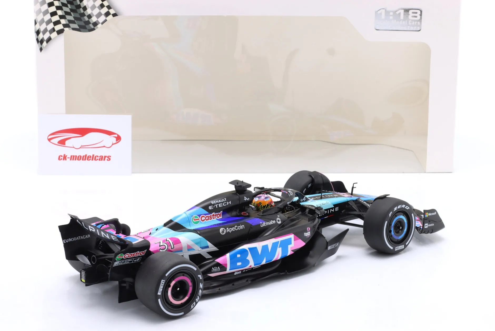 Esteban Ocon Alpine A524 #31 Miami GP Formel 1 2024 1:18 Solido