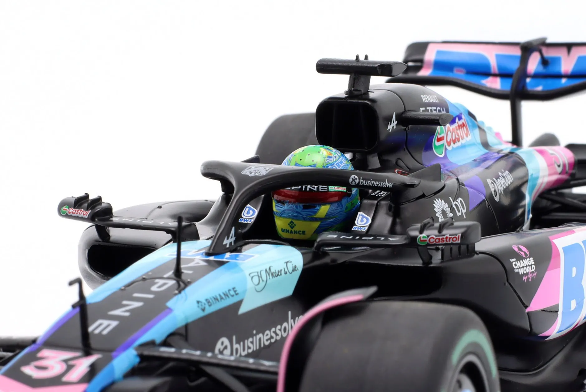 Esteban Ocon Alpine A524 #31 2nd Brasilien GP Formel 1 2024 1:18 Solido