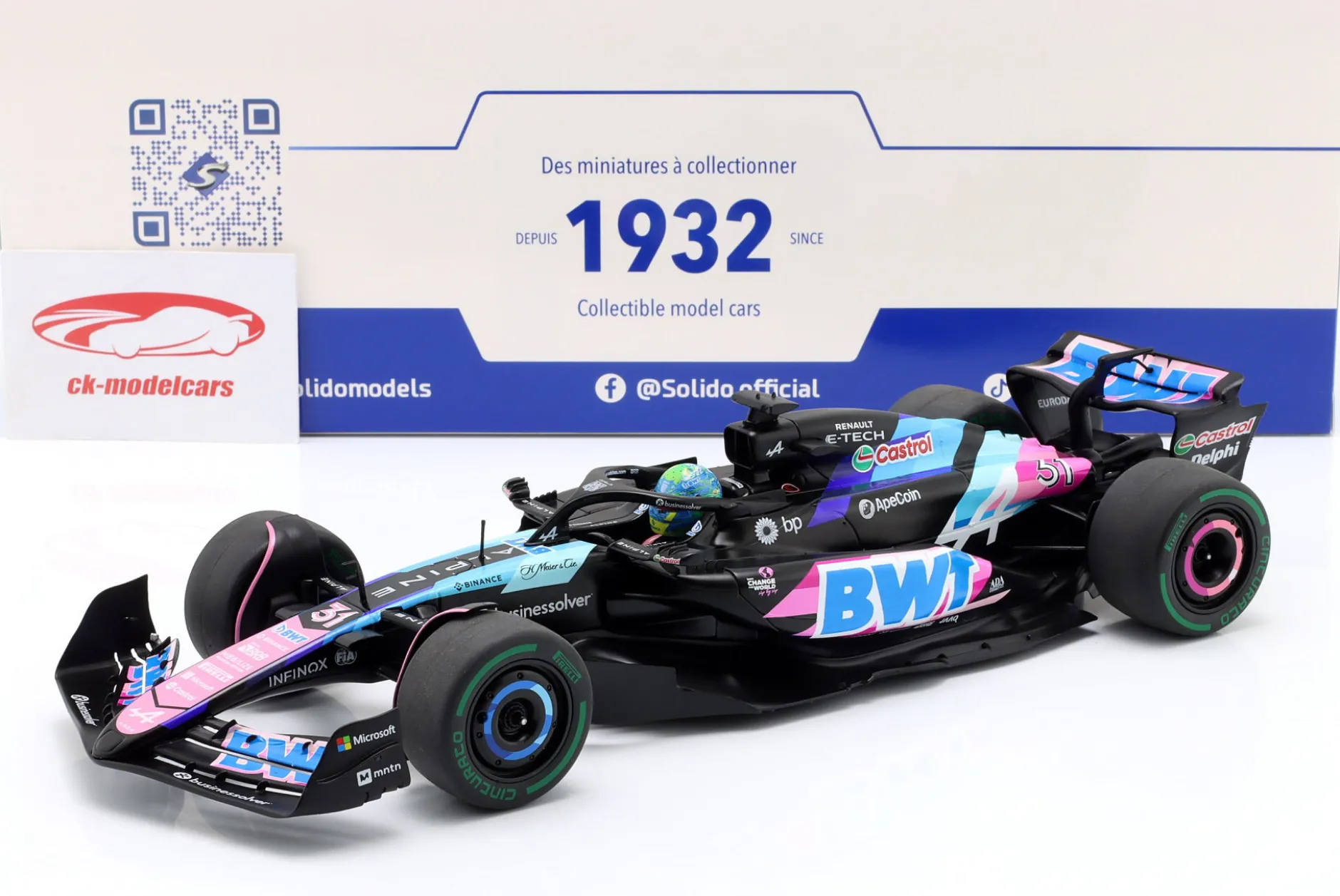 Esteban Ocon Alpine A524 #31 2nd Brasilien GP Formel 1 2024 1:18 Solido