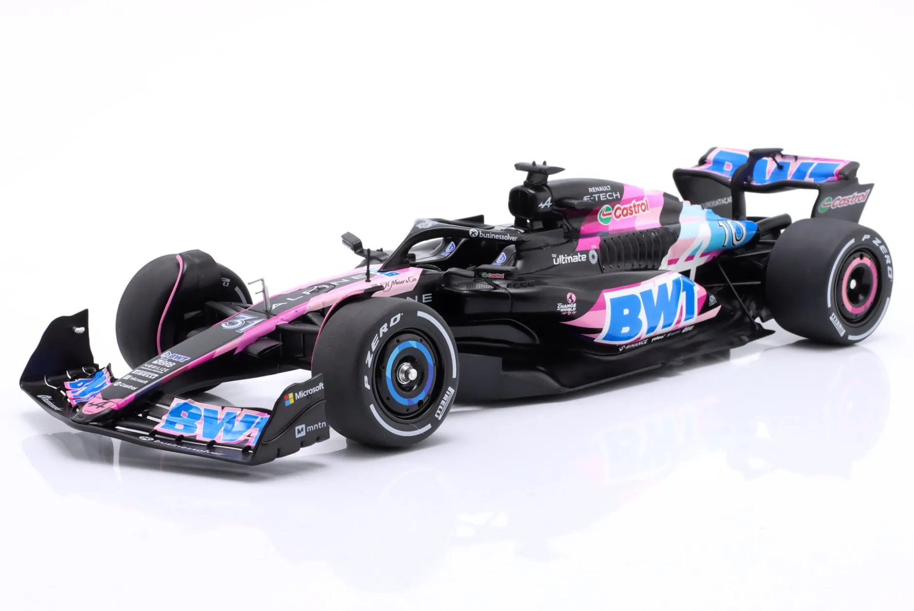 Esteban Ocon Alpine A524 #31 Presentation Car Formel 1 2024 1:18 Solido