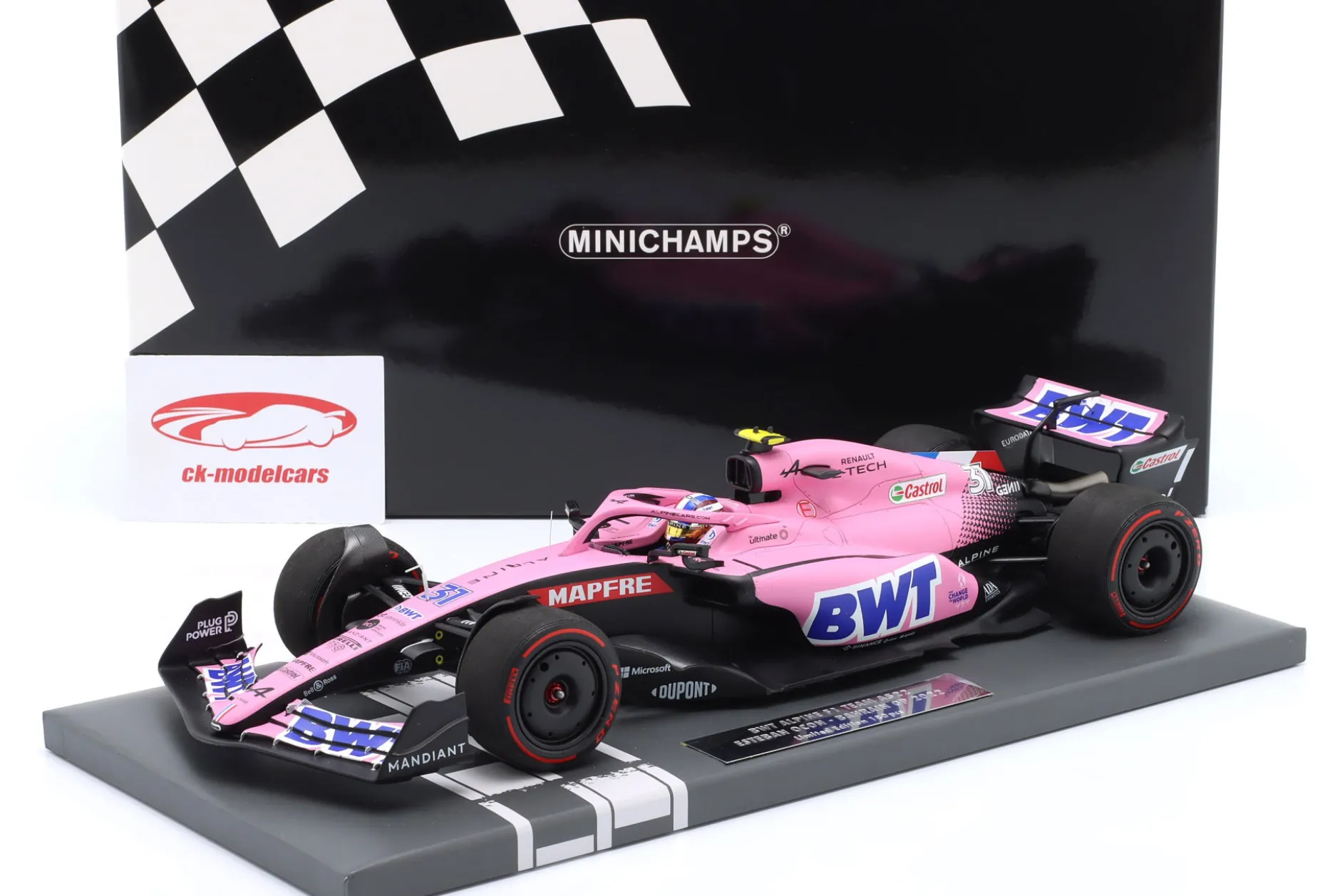 Esteban Ocon Alpine A522 #31 7th Bahrain GP Formel 1 2022 1:18 Minichamps