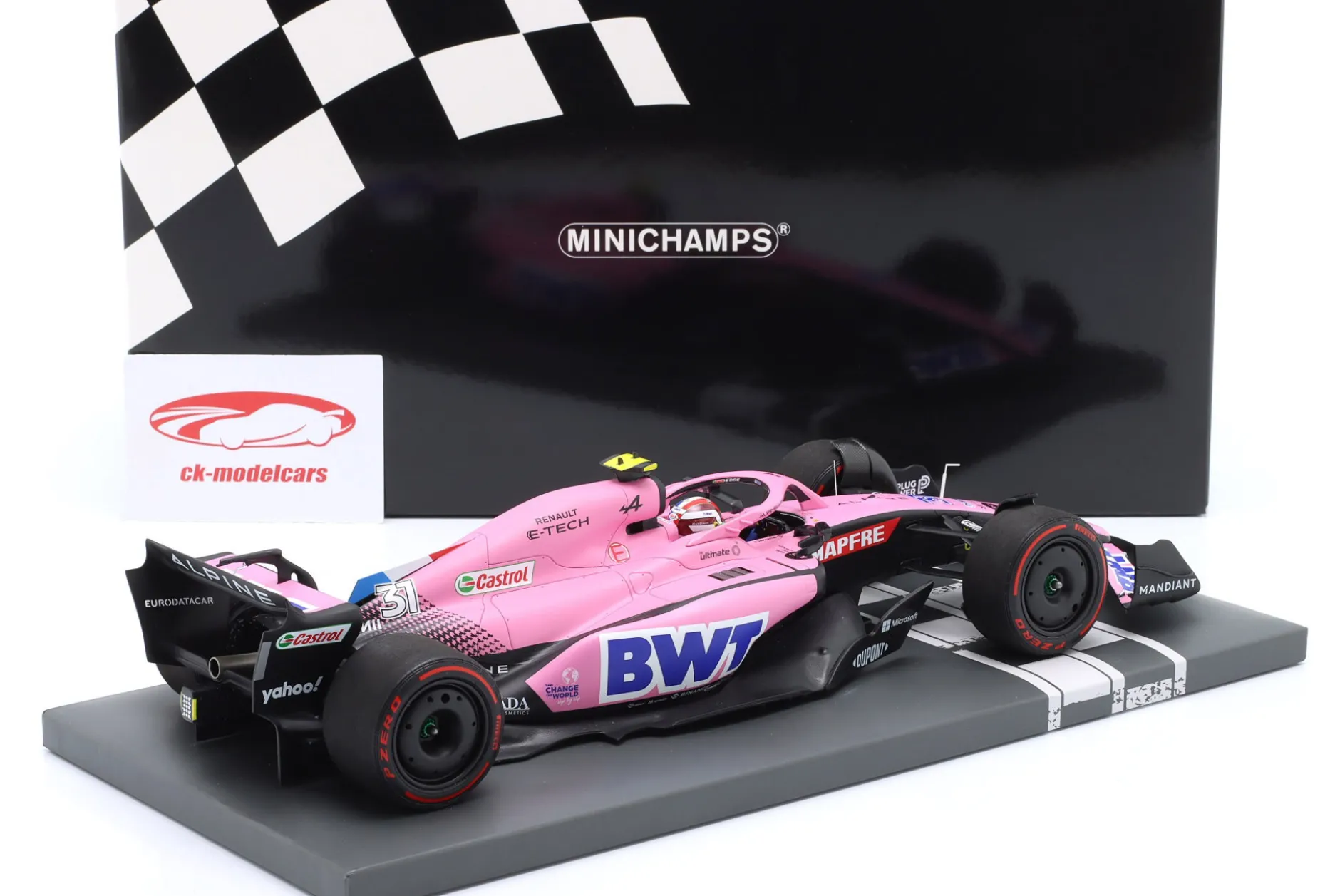 Esteban Ocon Alpine A522 #31 7th Bahrain GP Formel 1 2022 1:18 Minichamps