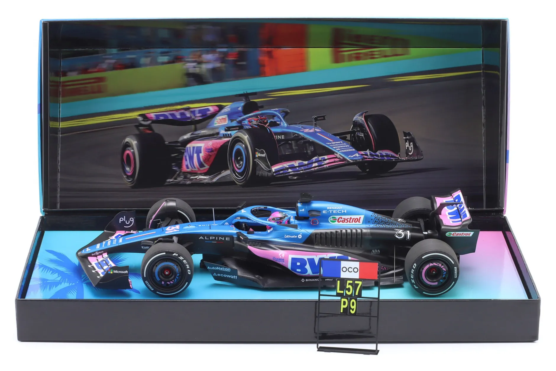 Esteban Ocon Alpine A523 #31 9th Miami GP Formel 1 2023 1:18 Minichamps