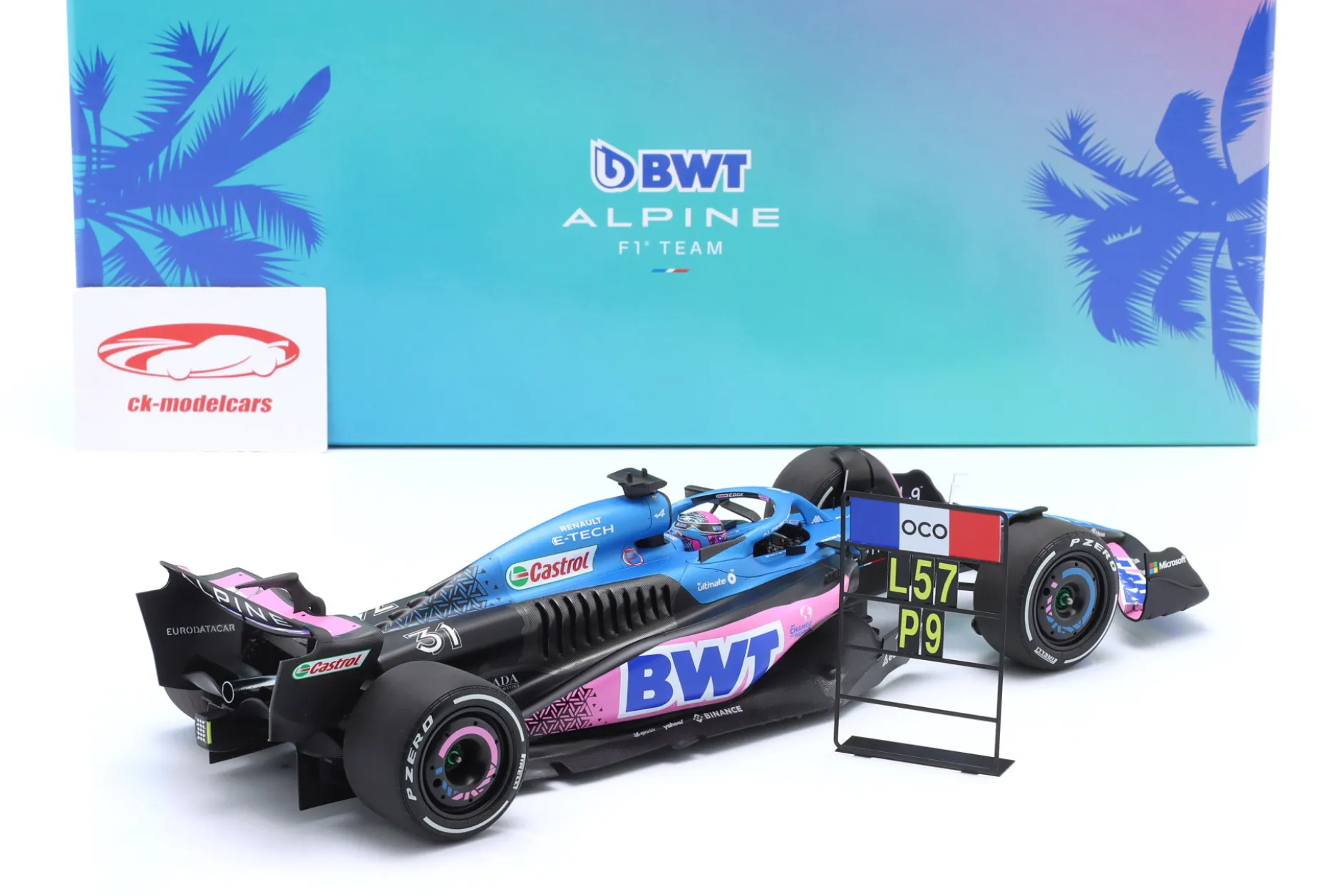 Esteban Ocon Alpine A523 #31 9th Miami GP Formel 1 2023 1:18 Minichamps