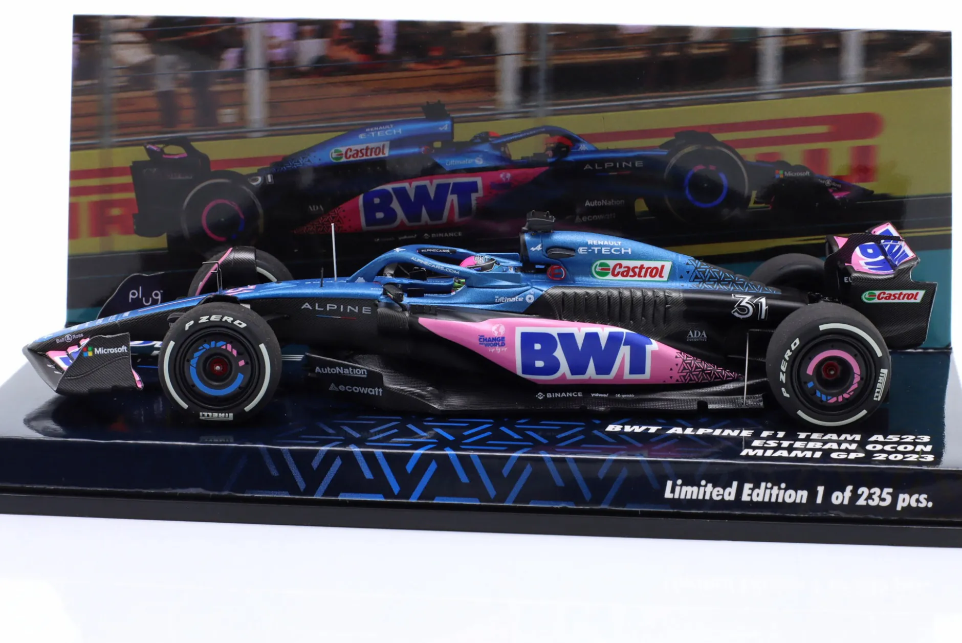 Esteban Ocon Alpine A523 #31 9th Miami GP Formel 1 2023 1:43 Minichamps