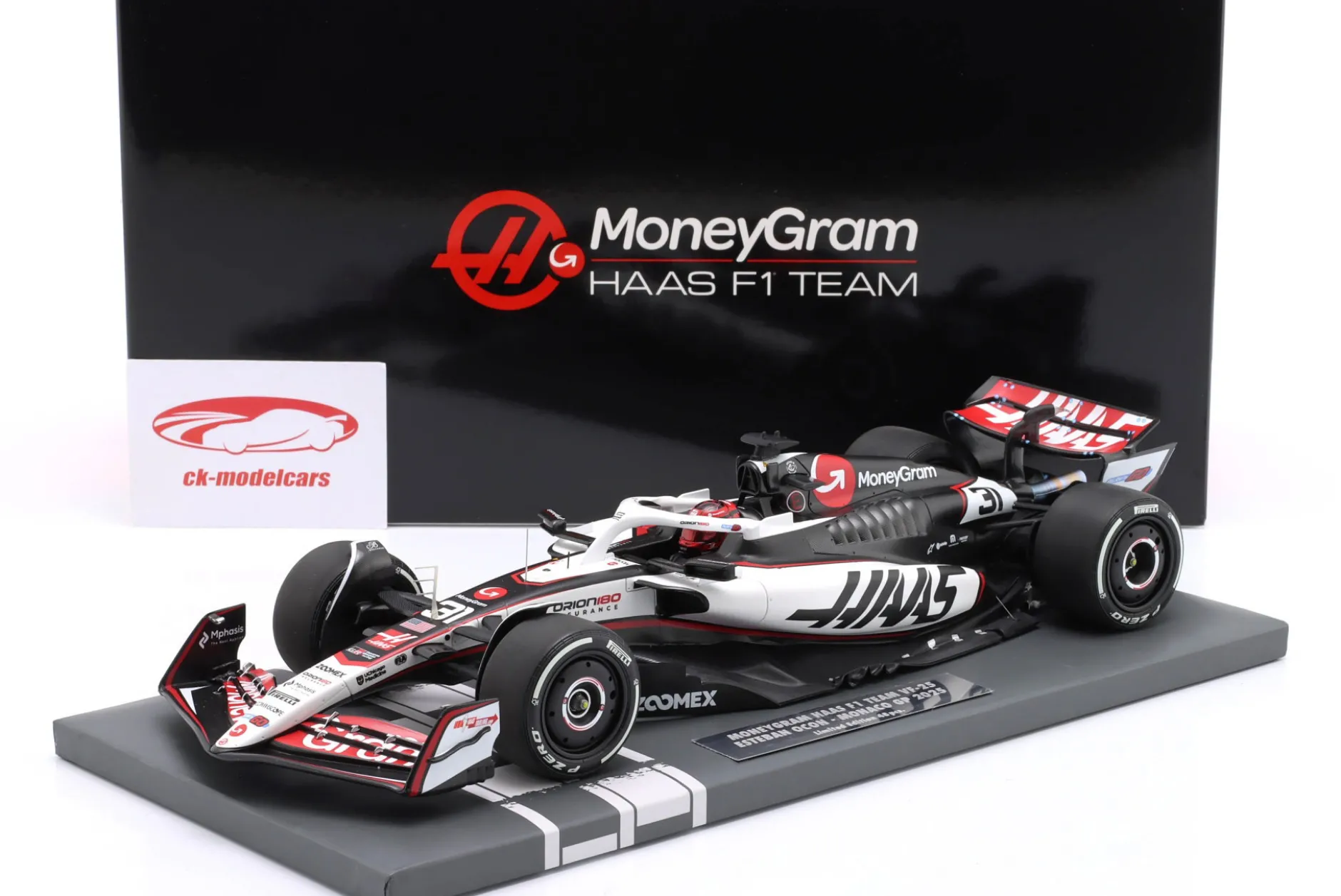 Esteban Ocon Haas VF-25 #31 Monaco GP Formel 1 2025 1:18 Minichamps