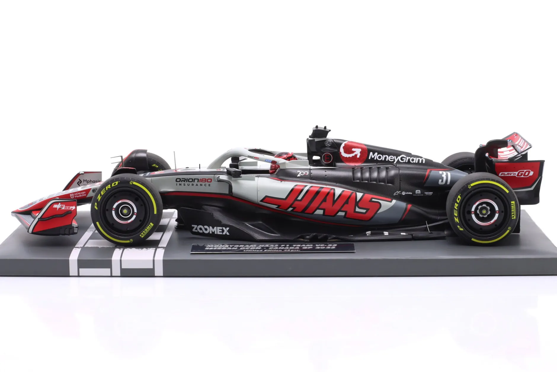 Esteban Ocon Haas VF-25 #31 9th Kanada GP Formel 1 2025 1:18 Minichamps