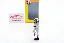 Fahrerfigur weißer Helm LeMans-Start 1960/1970er Jahre 1:18 LeMansMiniatures