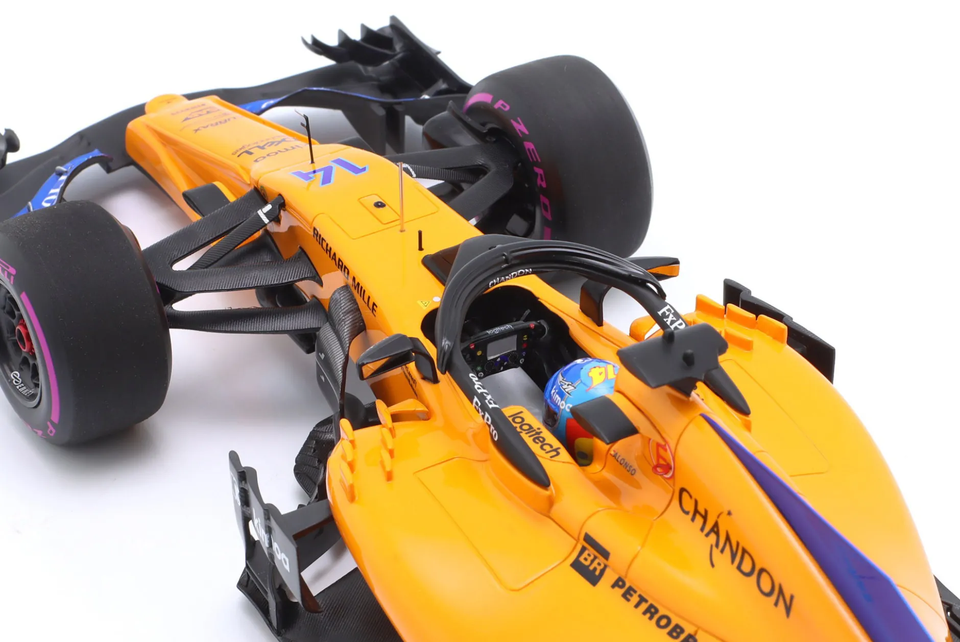 F. Alonso McLaren MCL33 #14 300th F1 GP Kanada Formel 1 2018 1:18 Minichamps