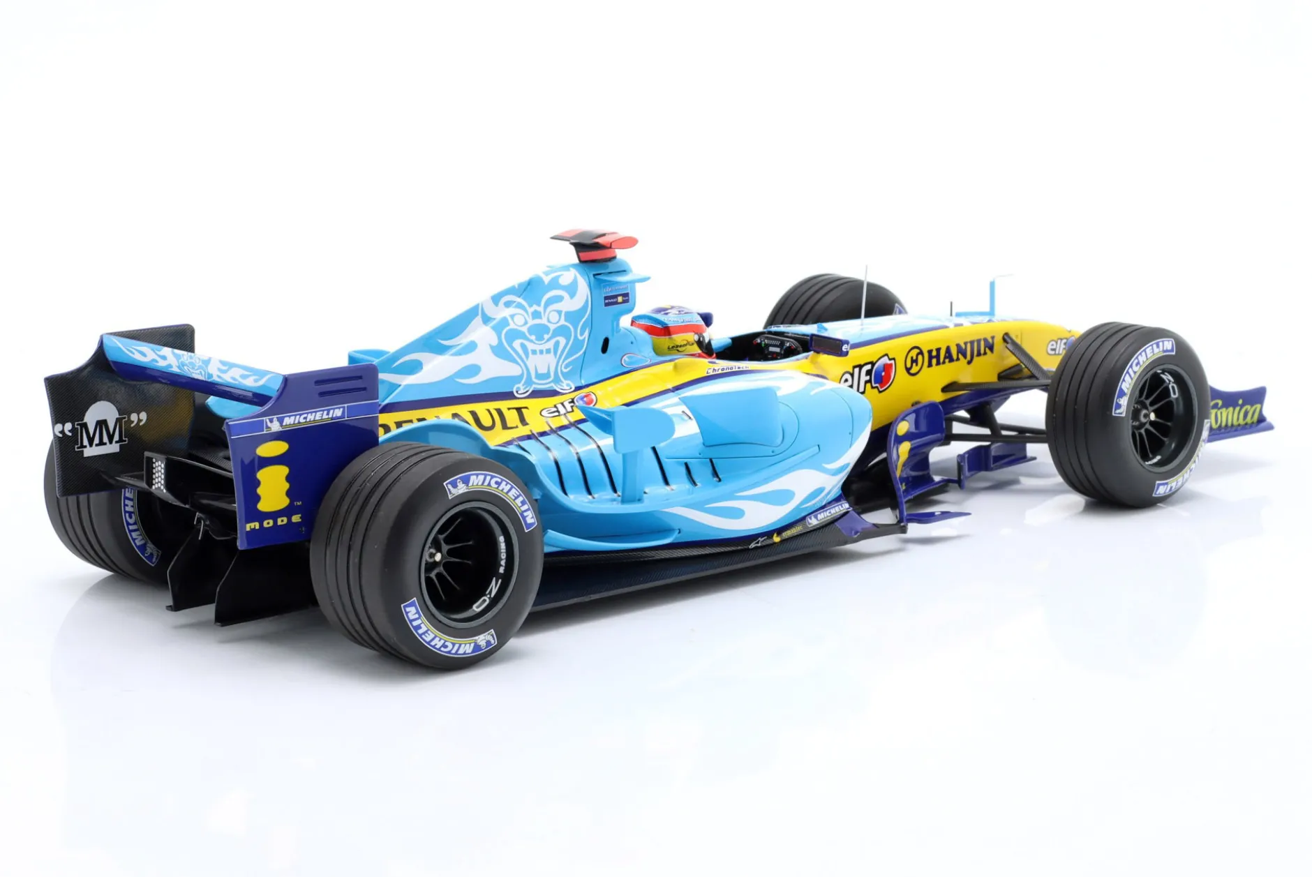F. Alonso Renault R25 #5 2nd Belgien GP Formel 1 Weltmeister 2005 1:18 Minichamps